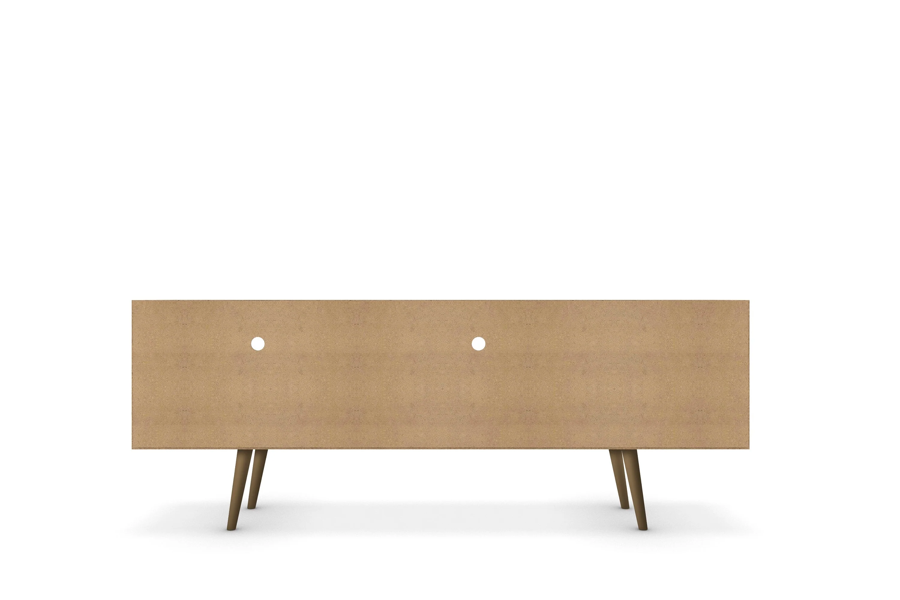 Liberty 70.86" Mid-Century Modern TV Stand in Rustic Brown and 3D Brown Prints - Image 9