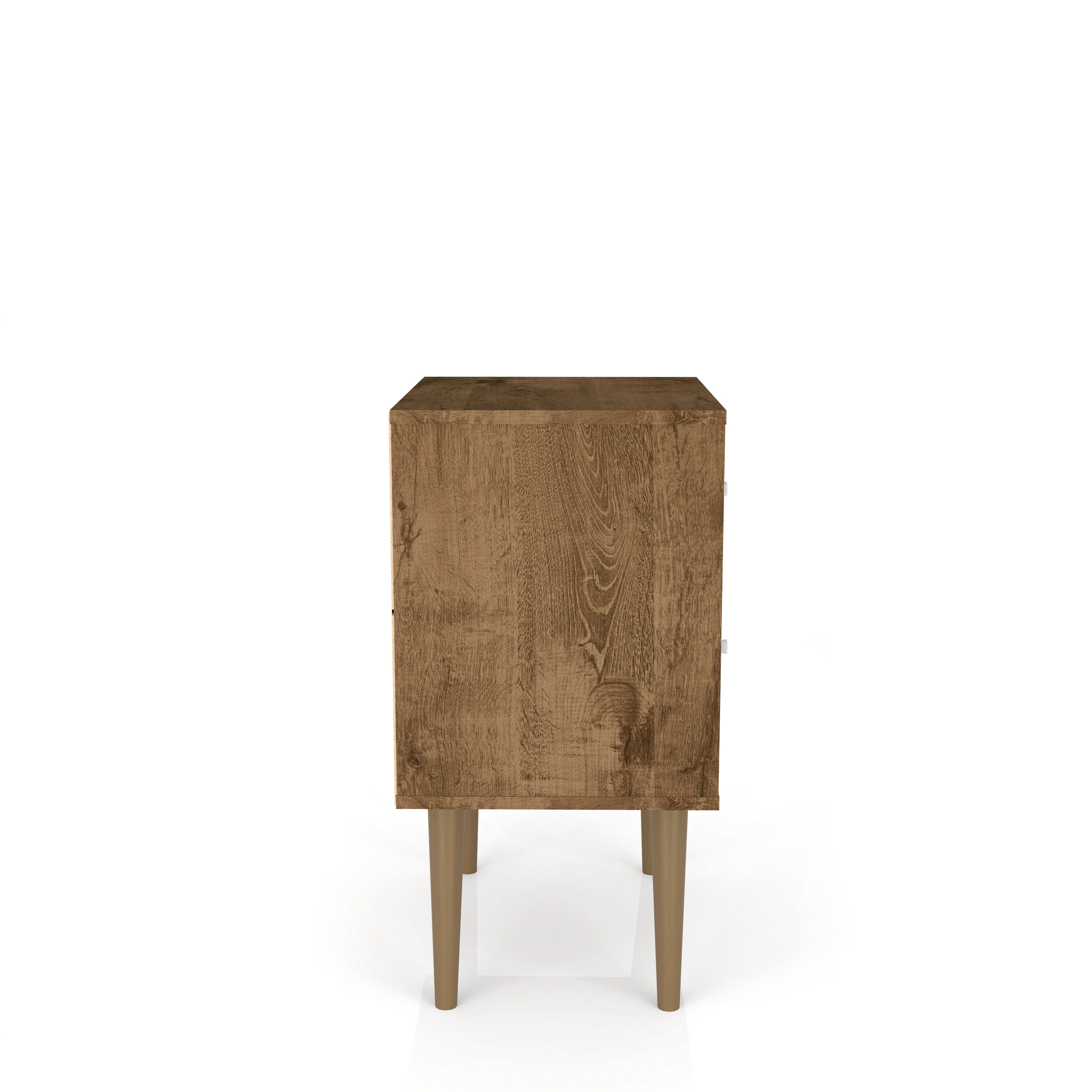 Liberty Nightstand 2.0 in Rustic Brown and White - Image 5