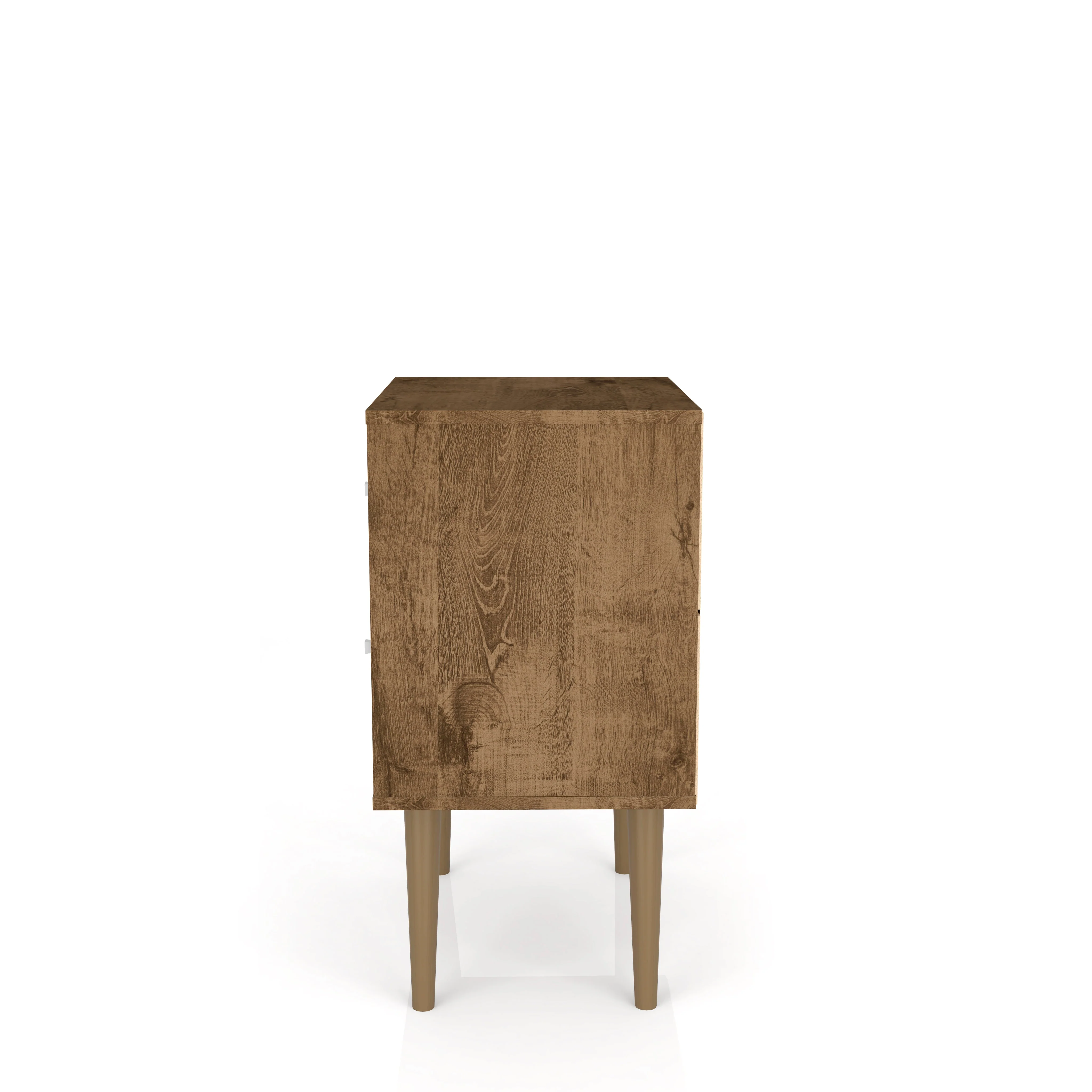 Liberty Nightstand 2.0 in Rustic Brown and White - Image 6