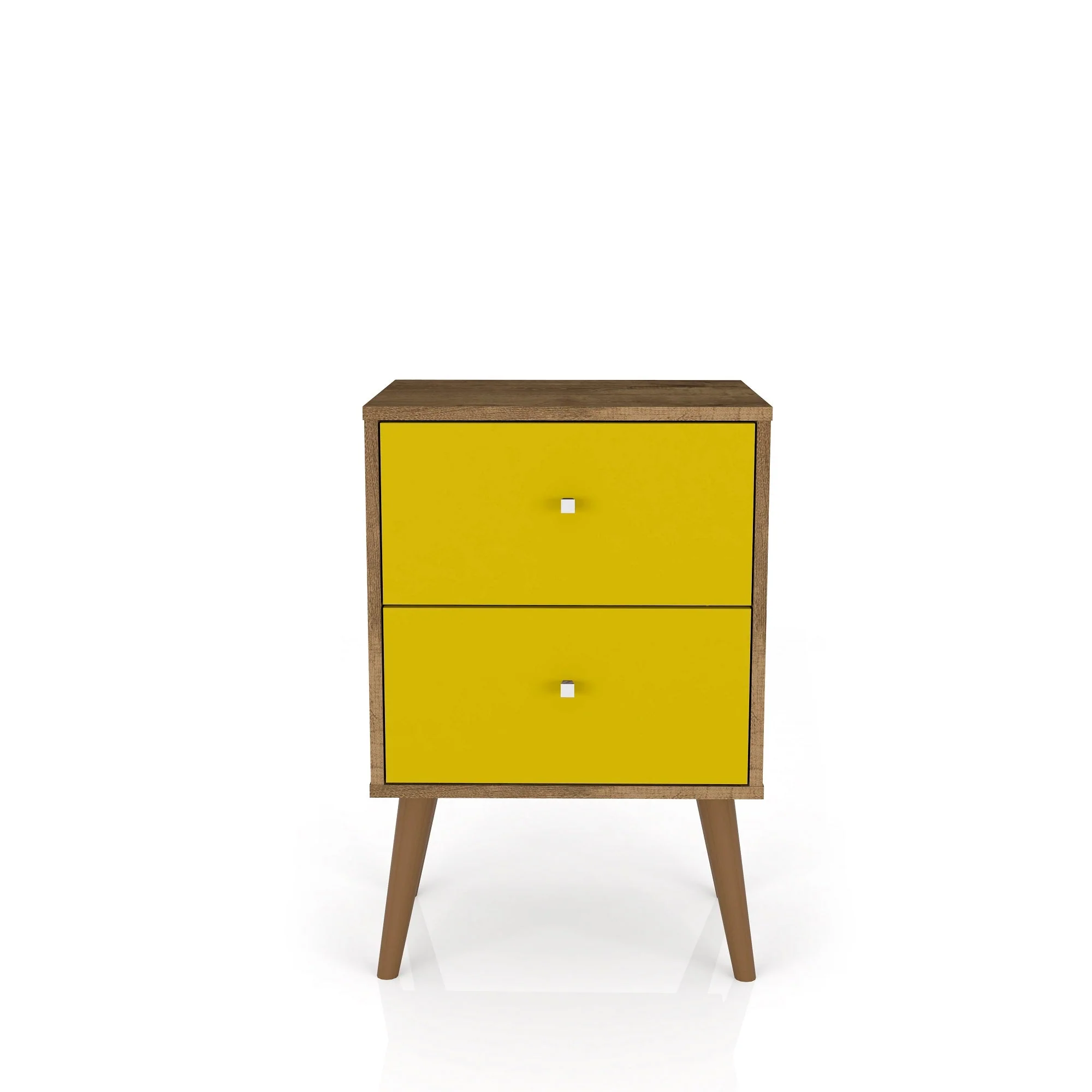 Liberty Nightstand 2.0 in Rustic Brown and Yellow - Image 8