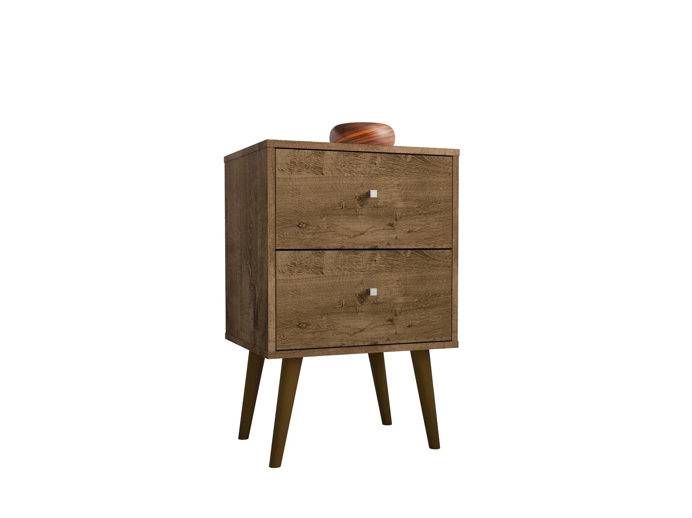 Liberty Nightstand 2.0 in Rustic Brown
