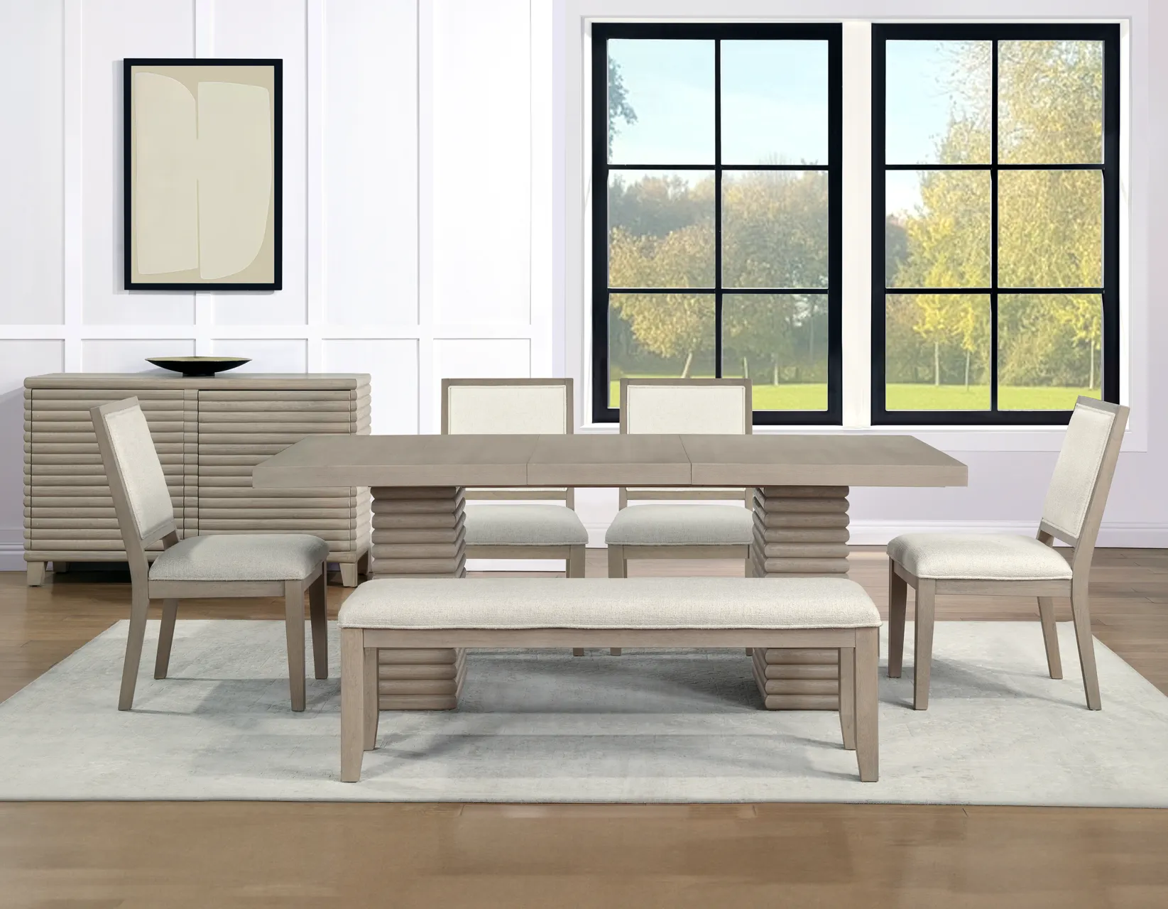 Lily Greige Dining Room Set