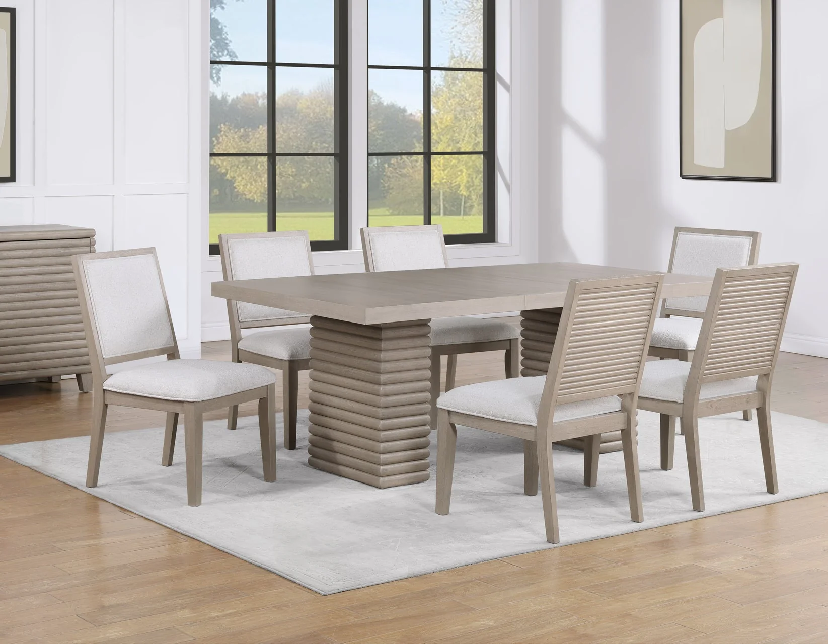 Lily Greige Dining Room Set - Image 27