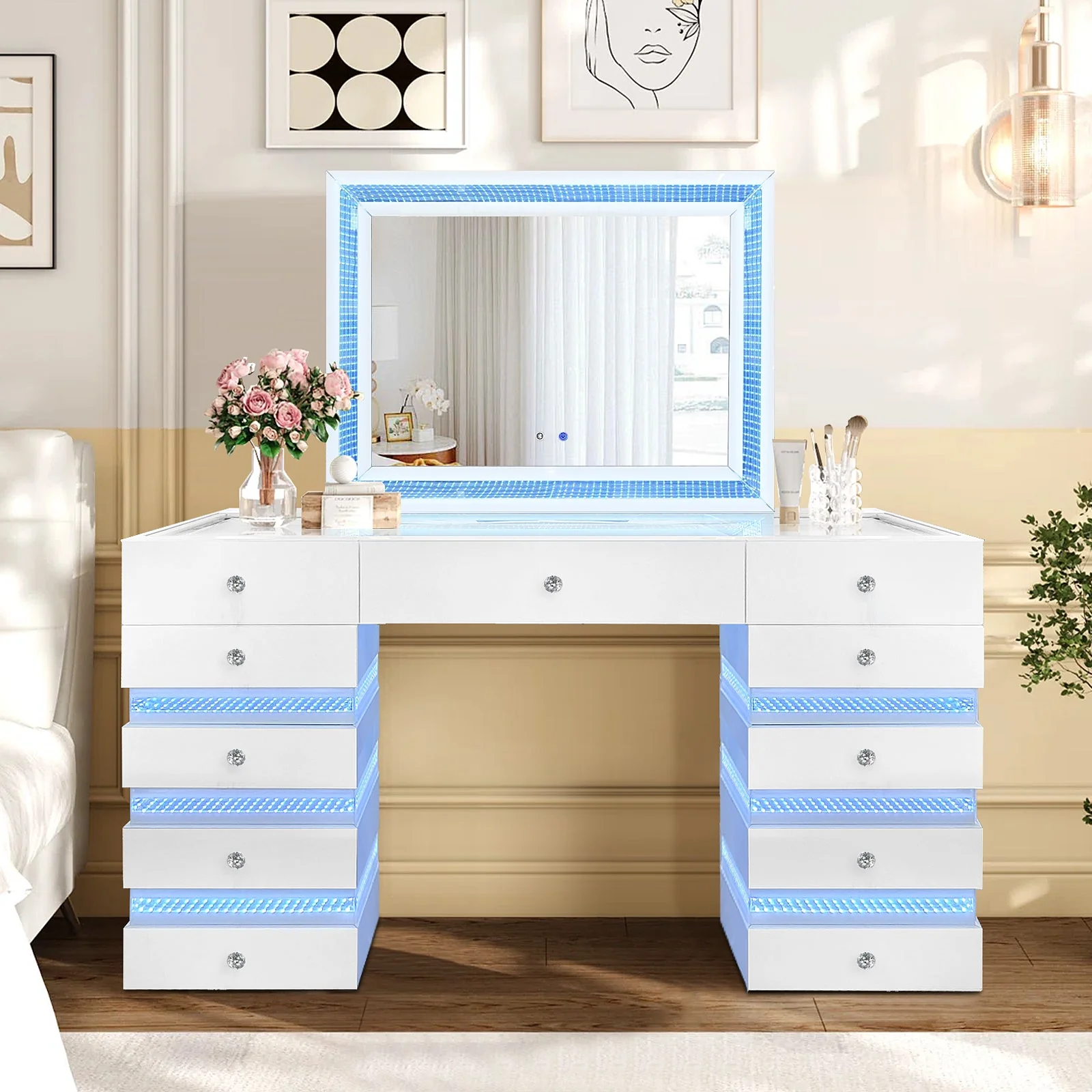 Lily White Vanity Set - Image 3