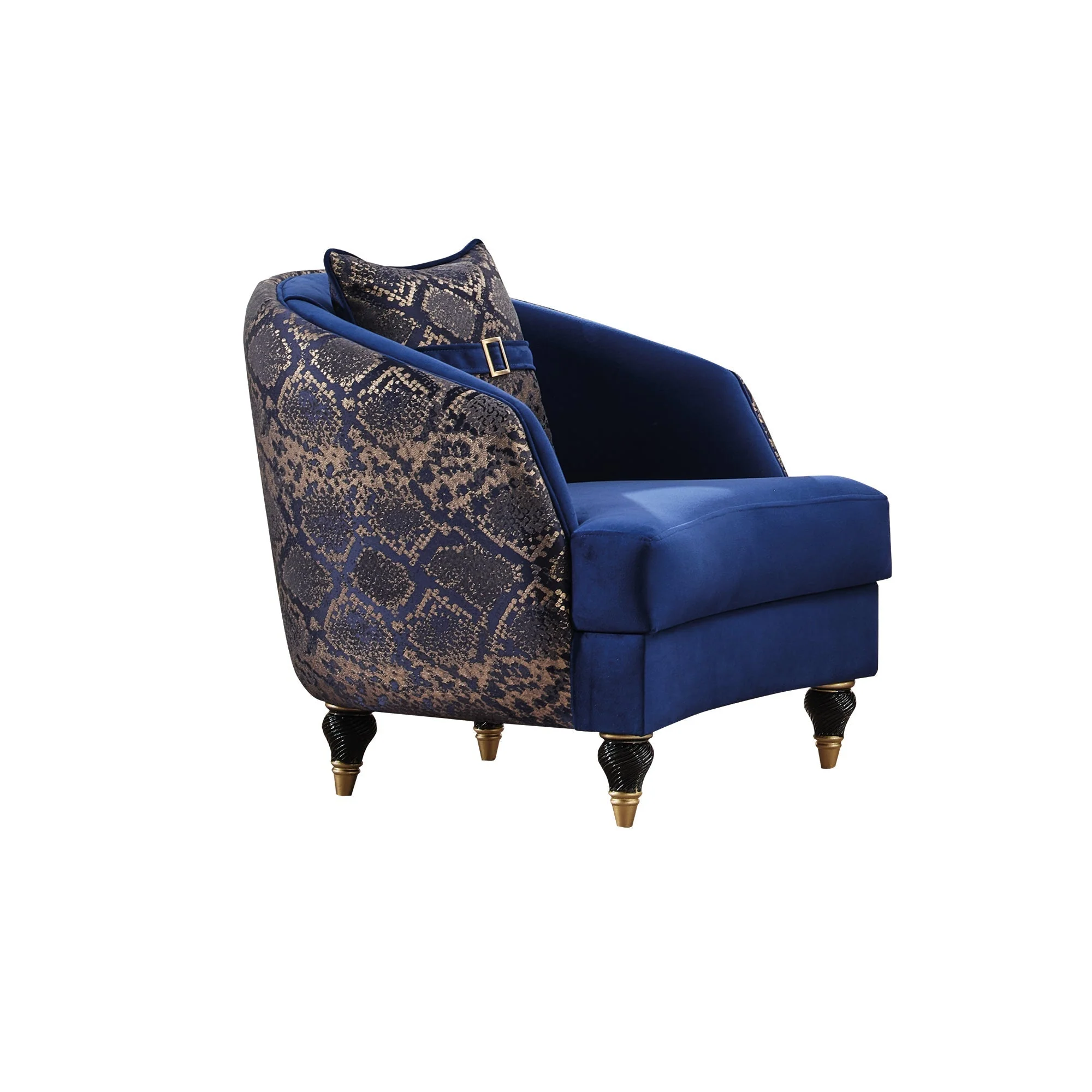 Lima Blue 3-pieces (Sofa & Loveseat & Chair) Living Room Set - Image 6