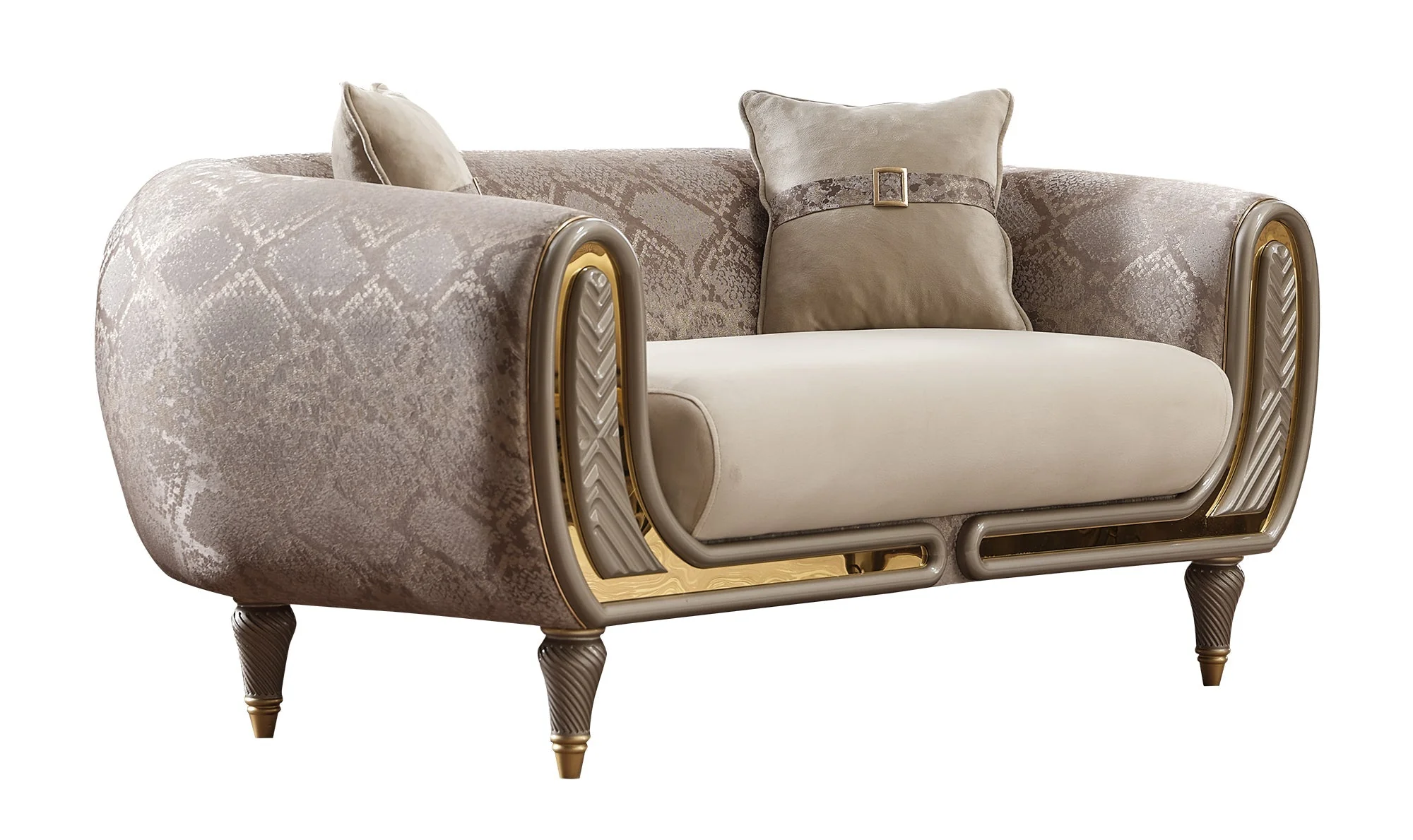Lima Cream 3-pieces (Sofa & Loveseat & Chair) Living Room Set - Image 6