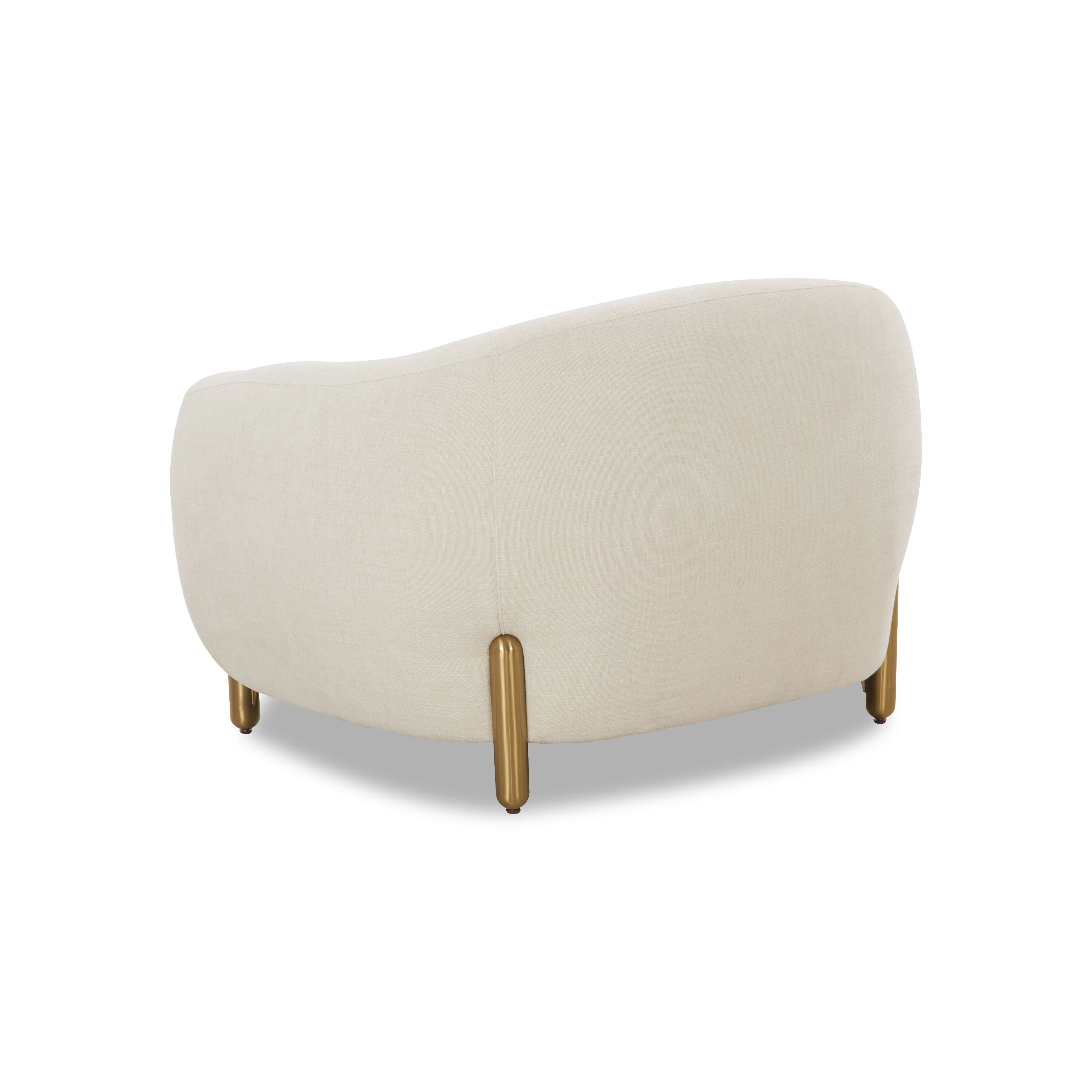 Lina Cream Performance Linen Accent Chair - Image 5