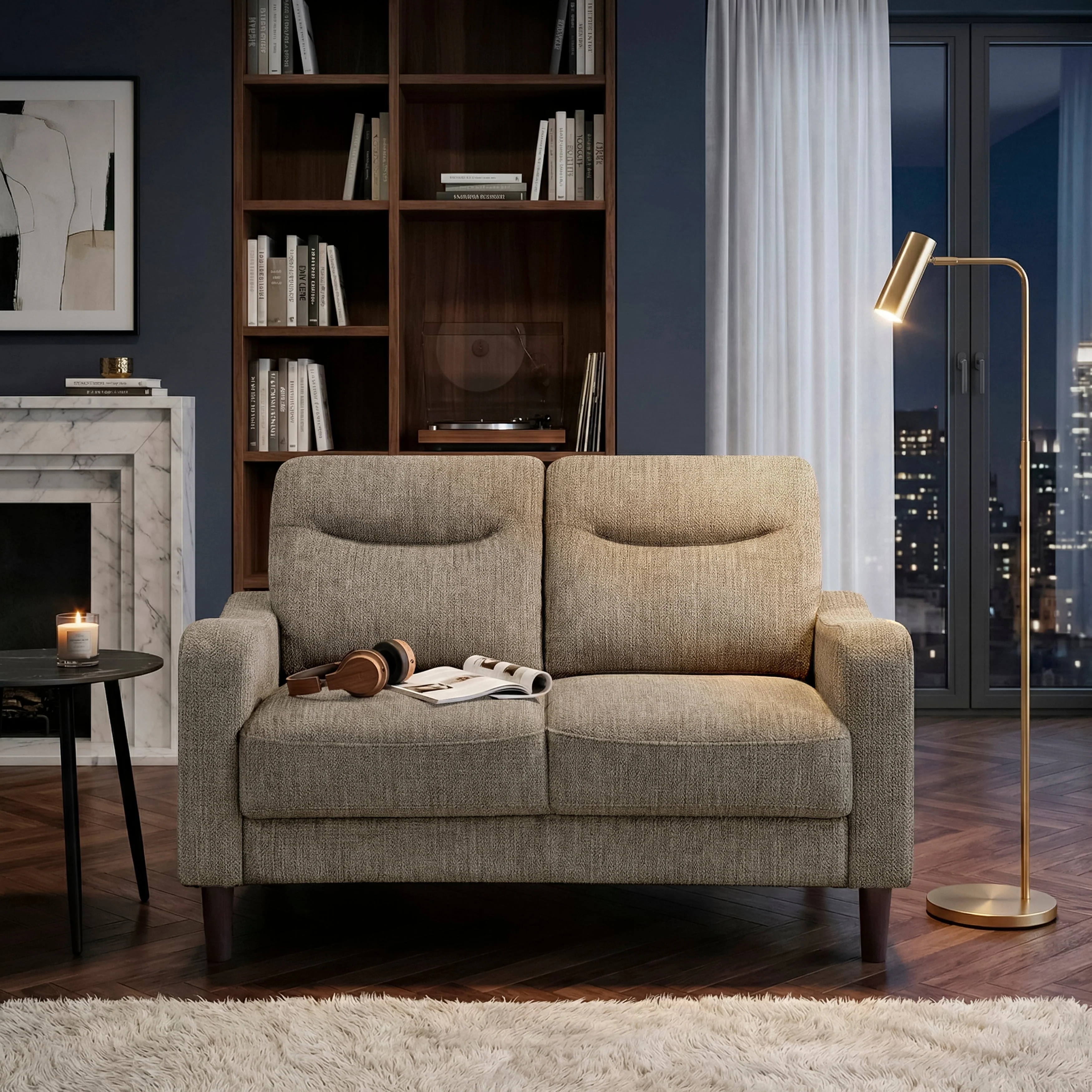 Linden Brown Sofa & Loveseat - Image 16