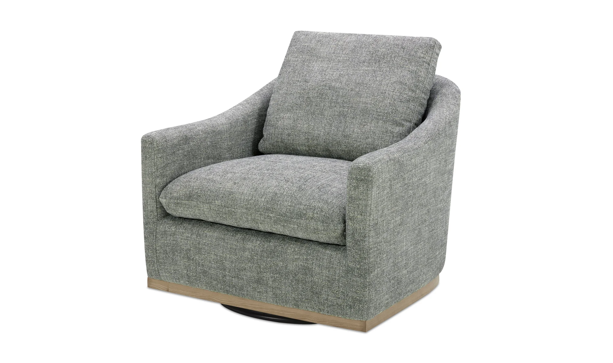 Linden Swivel Chair Slated Moss - Image 2