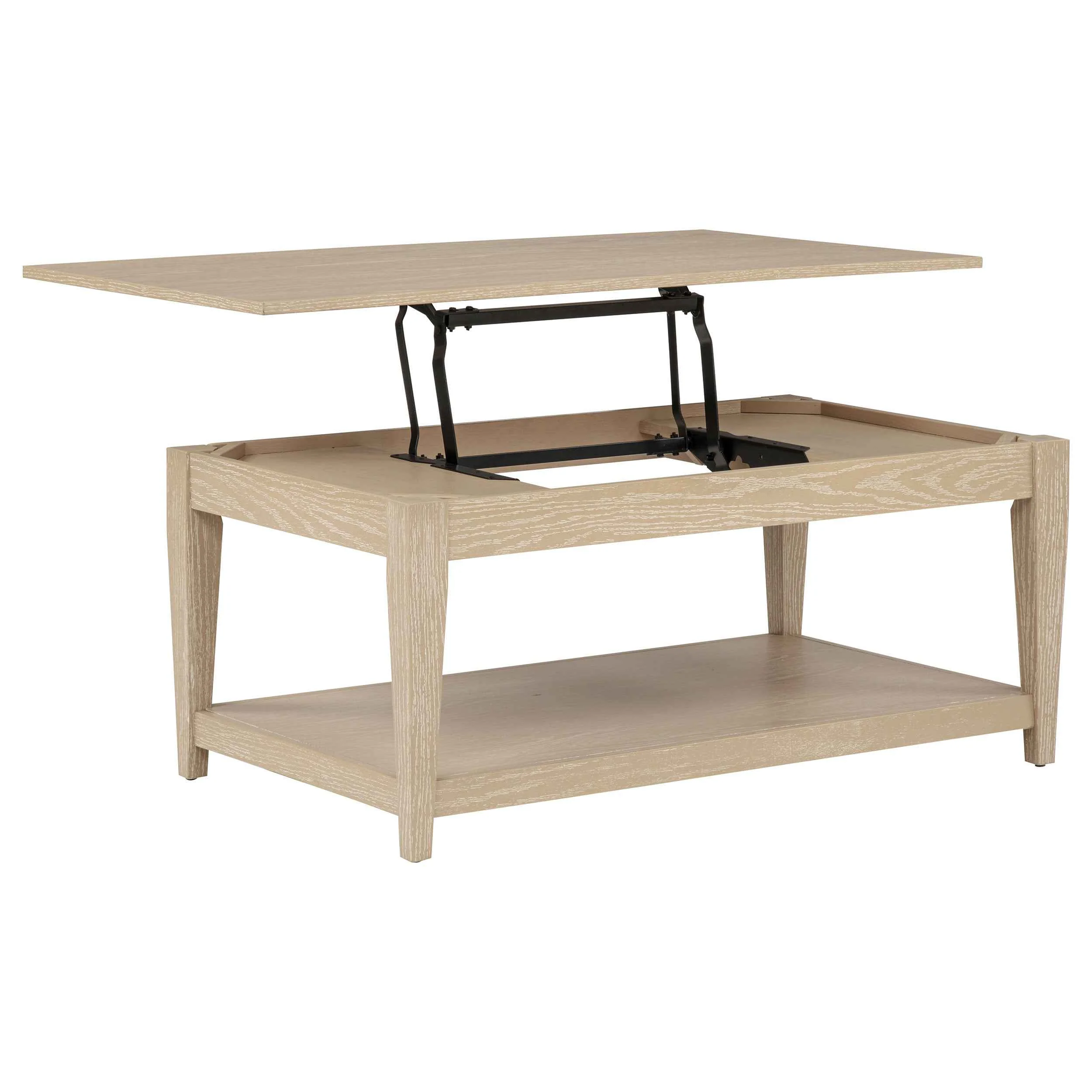 Lindenton Blonde 2-piece Wood Lift-Top Coffee and End Table Set - Image 8
