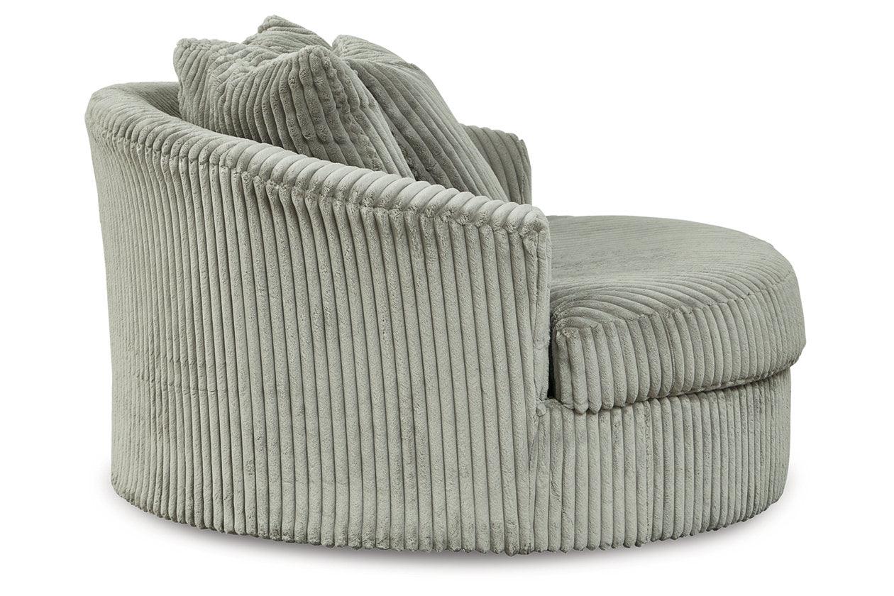 Lindyn Fog Oversized Swivel Accent Chair - Image 4