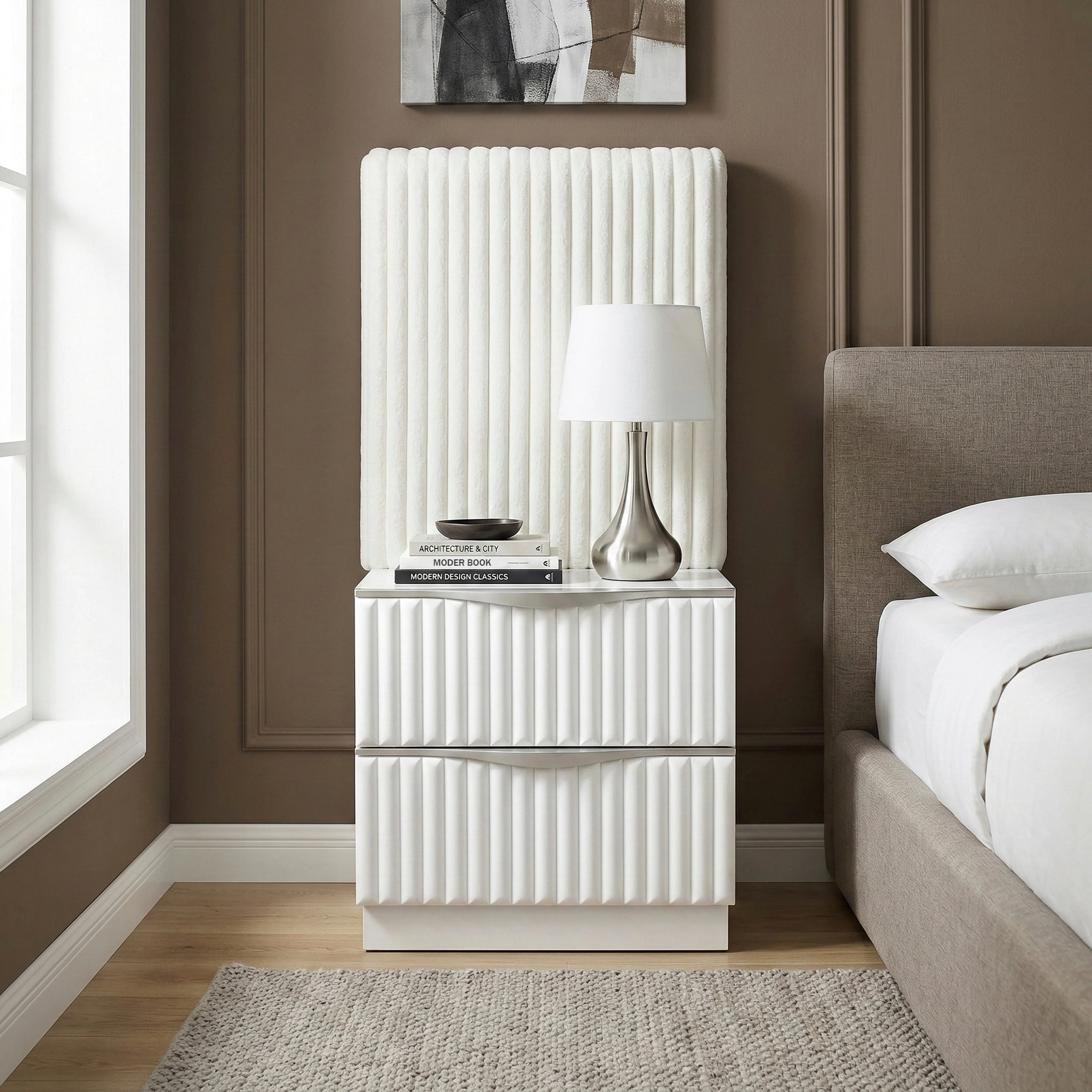 Linea Pearl White Dresser - Image 17