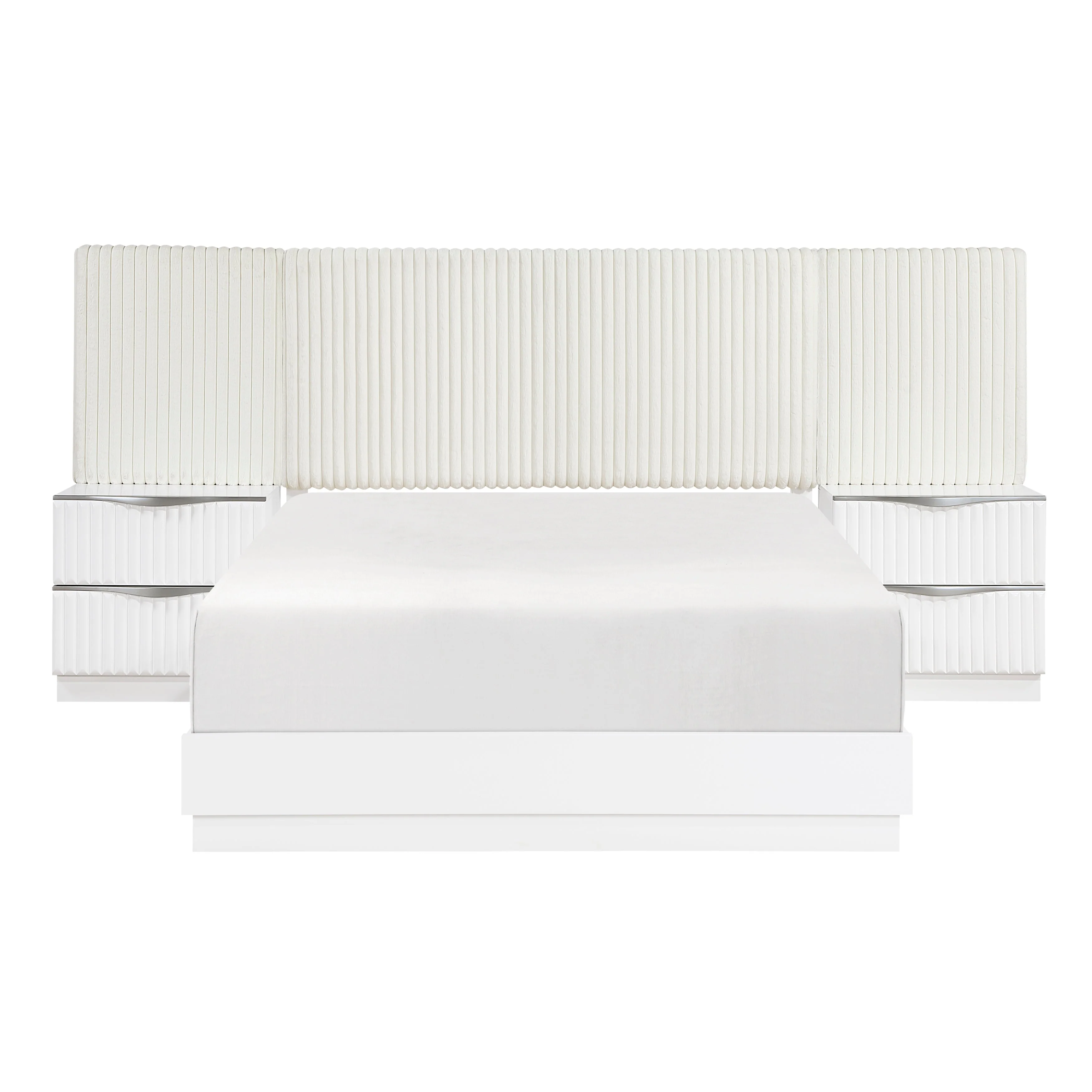 Linea Pearl White Eastern King Bed - Image 13