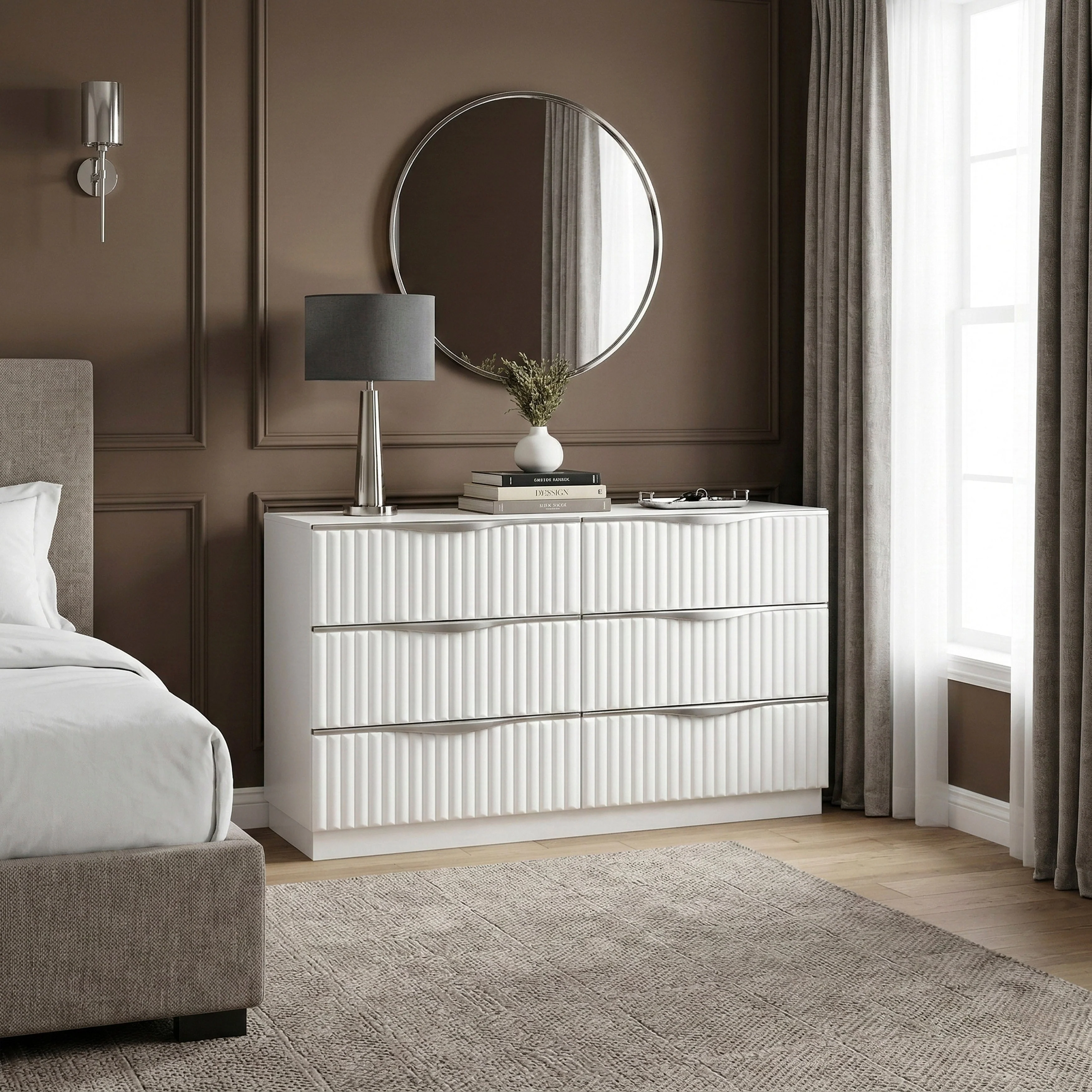 Linea Pearl White Mirror - Image 15