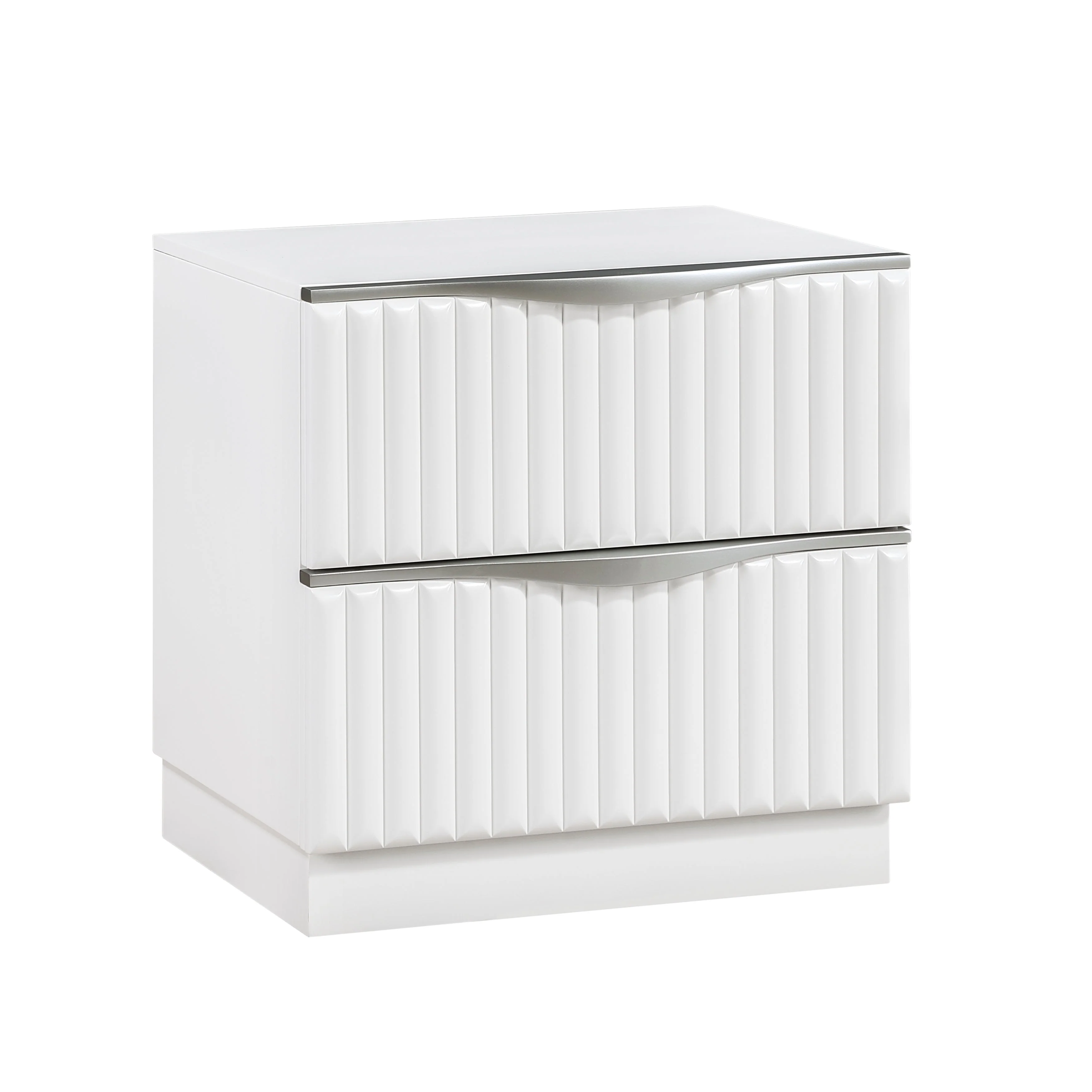 Linea Pearl White Nightstand - Image 2