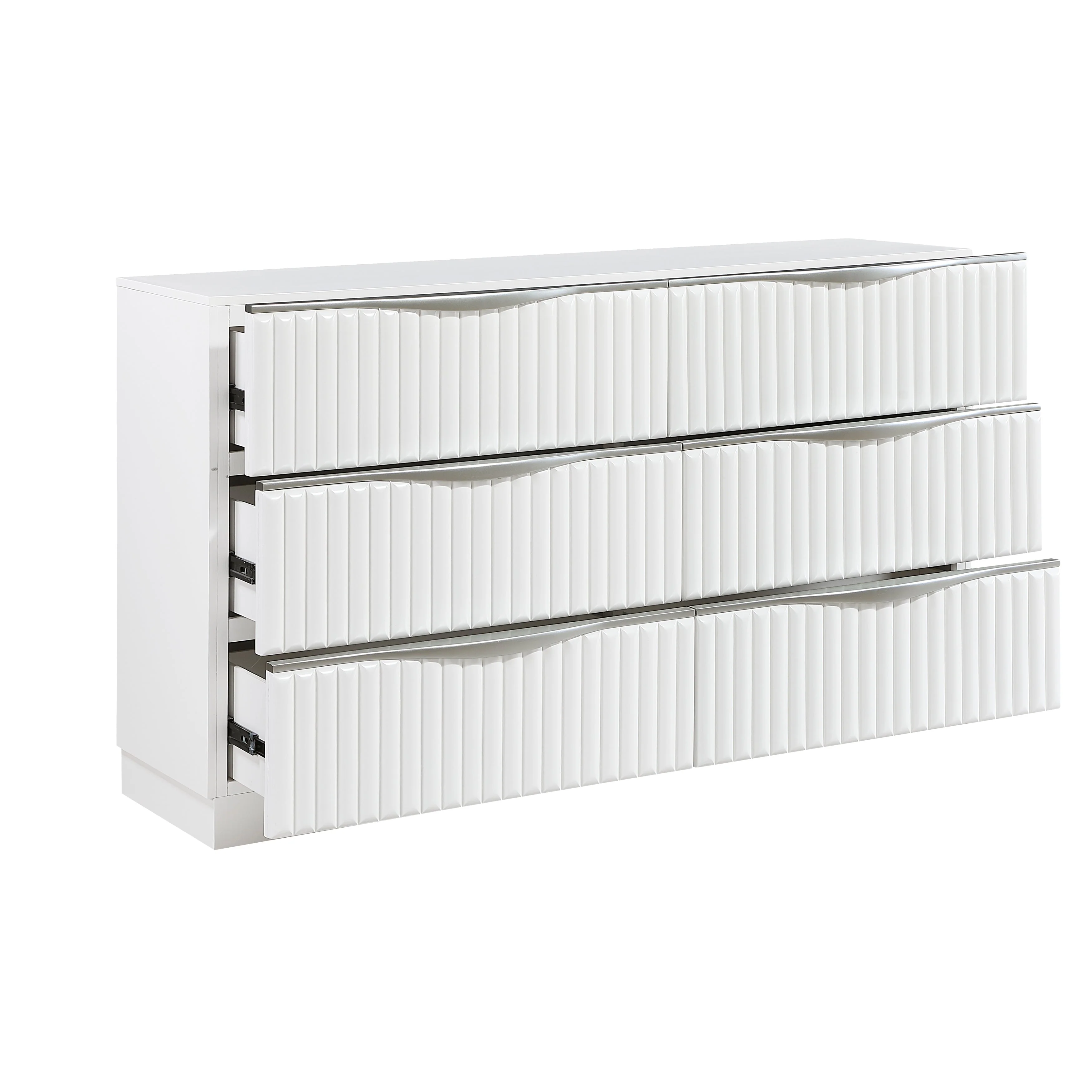 Linea Pearl White Panel Bedroom Set - Image 15