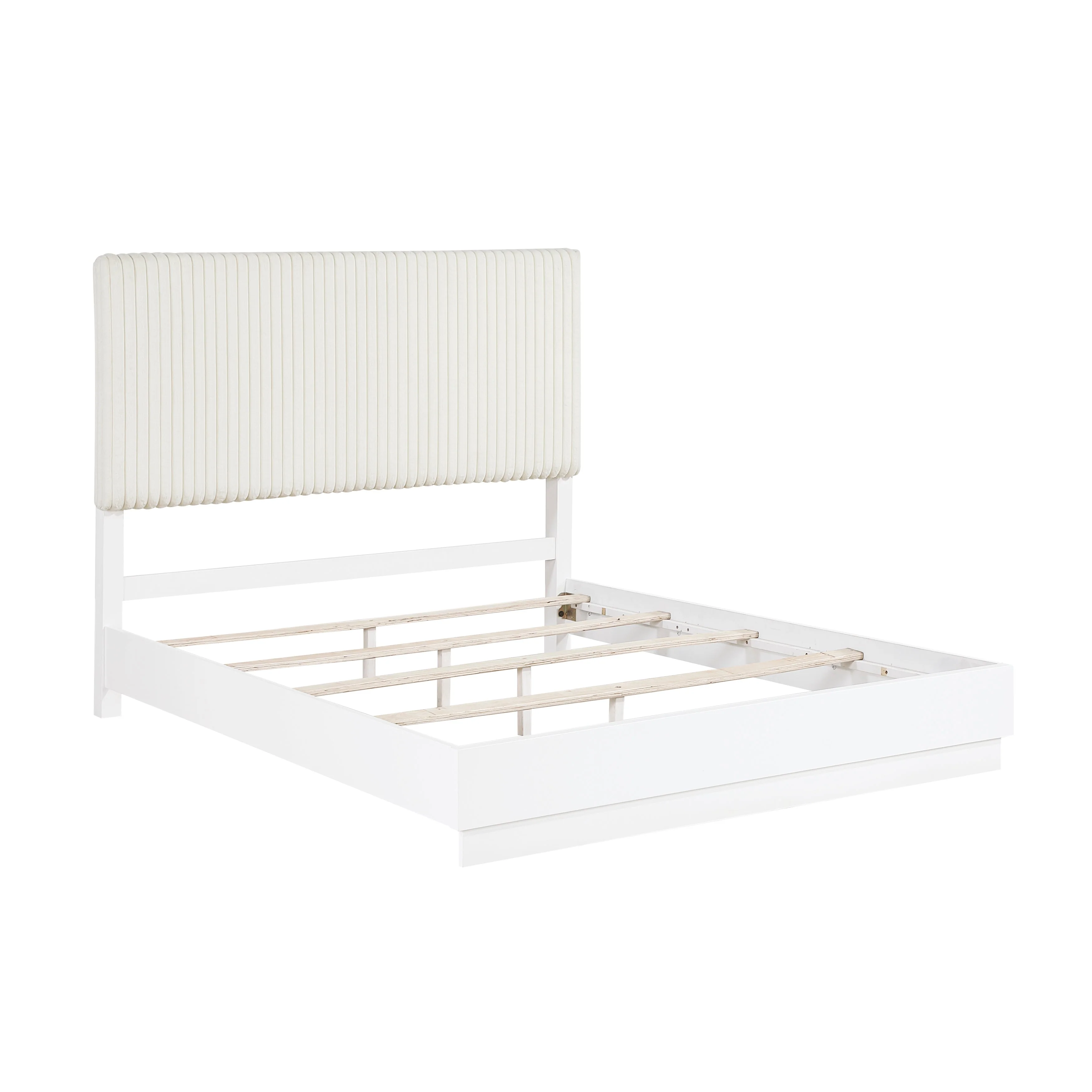 Linea Pearl White Queen Bed - Image 3