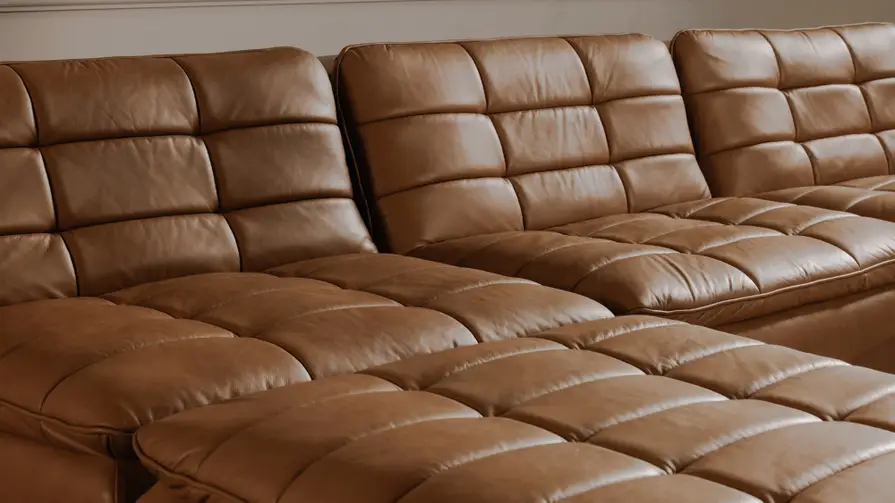 Lino Slipper Chair Tan Leather - Image 7