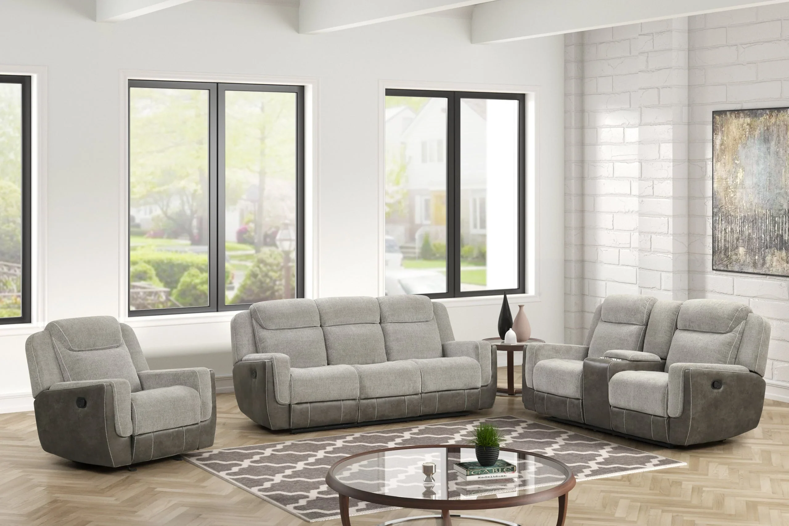 Lisa Gray 3-Piece Reclining Set - Image 2