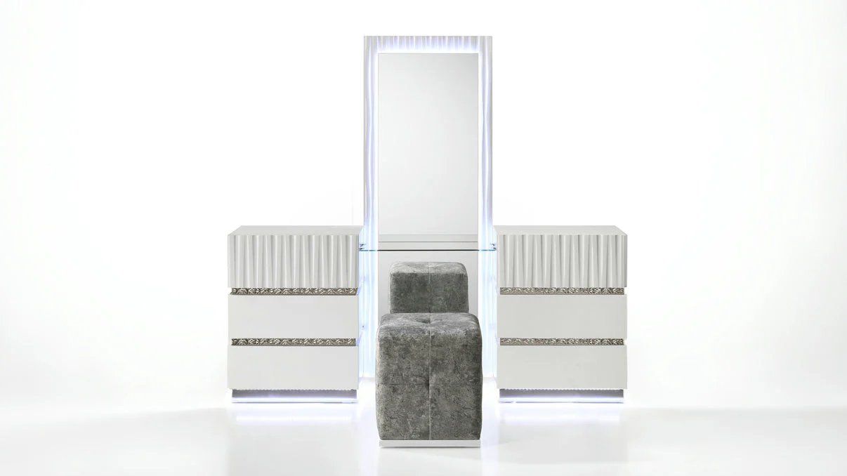 Lisbon White Vanity Set - Image 3