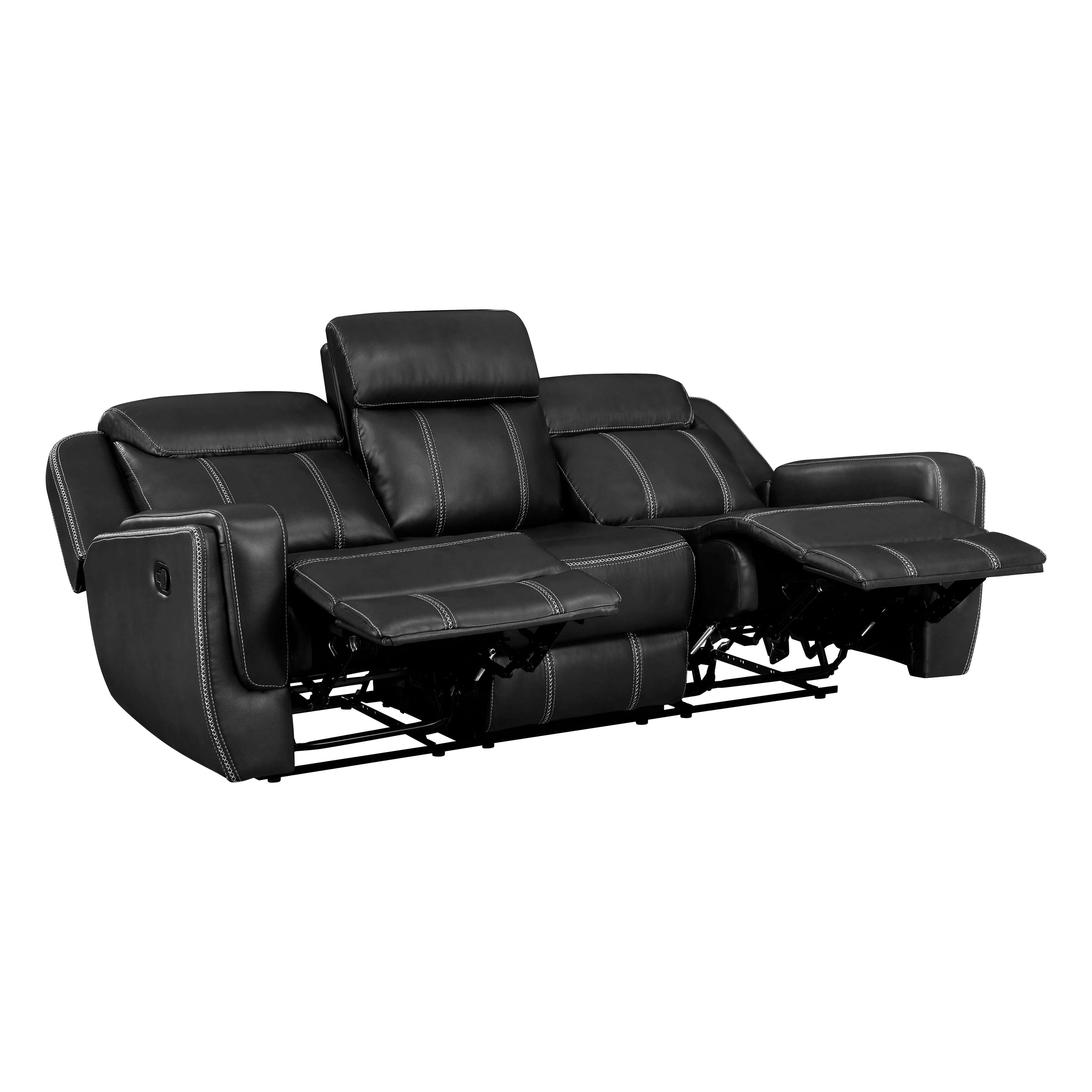 Littleton Black Double Reclining Living Room Set - Image 5