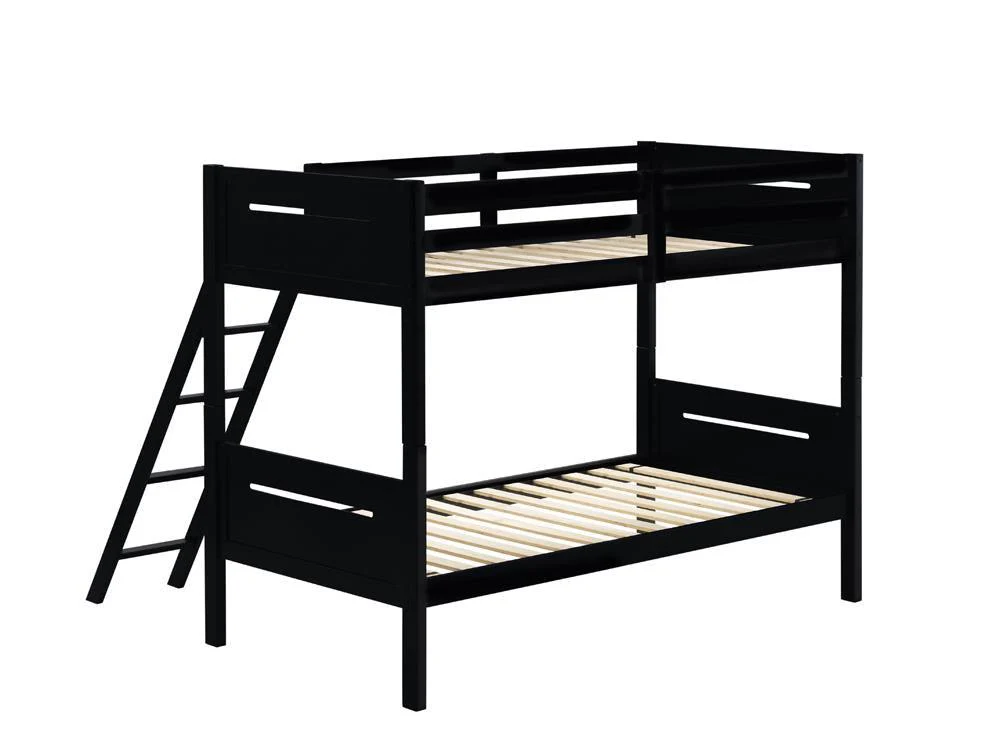 Littleton Black Twin/Twin Bunk Bed - Image 4