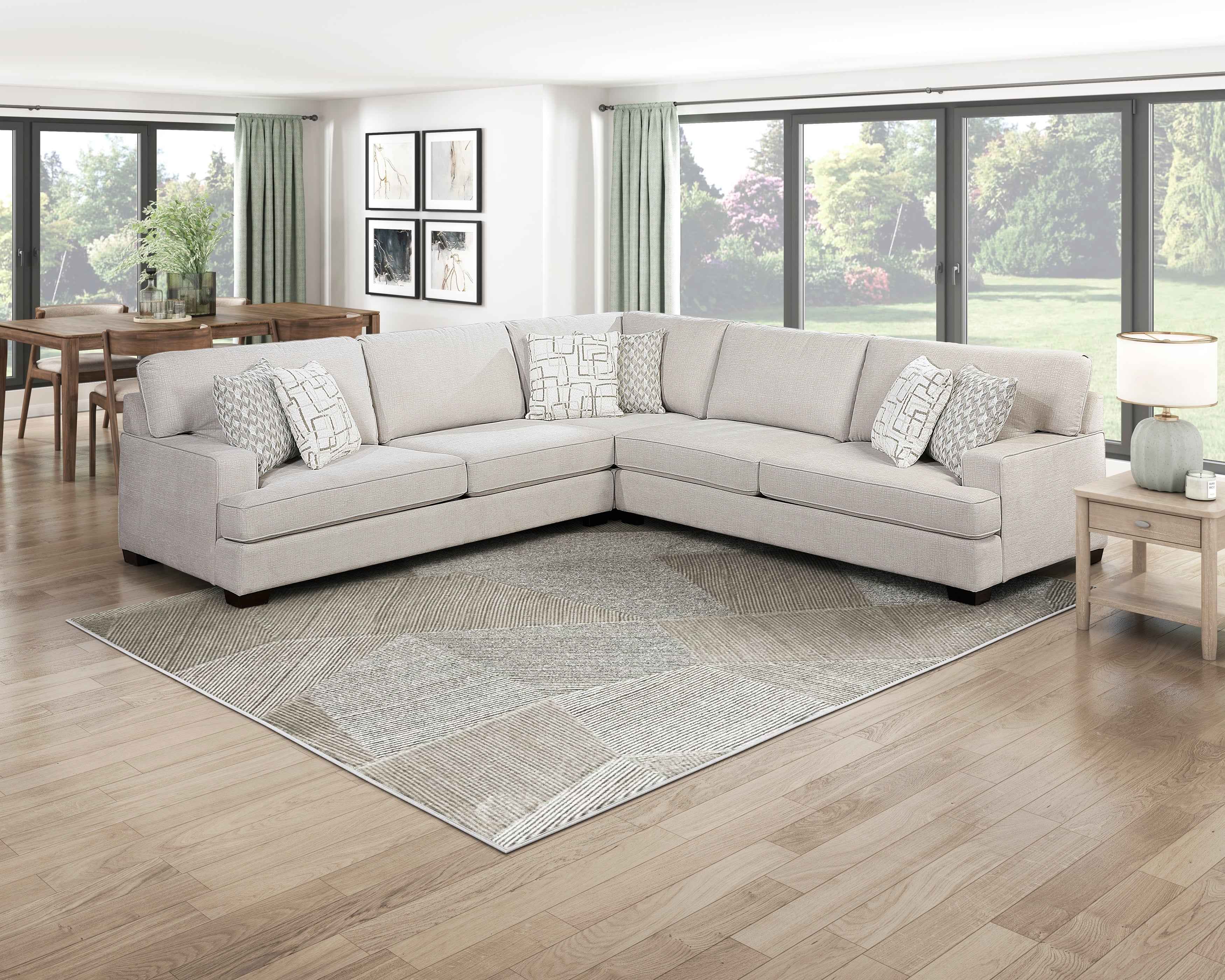 Livia Beige 3-Piece Sectional - Image 13
