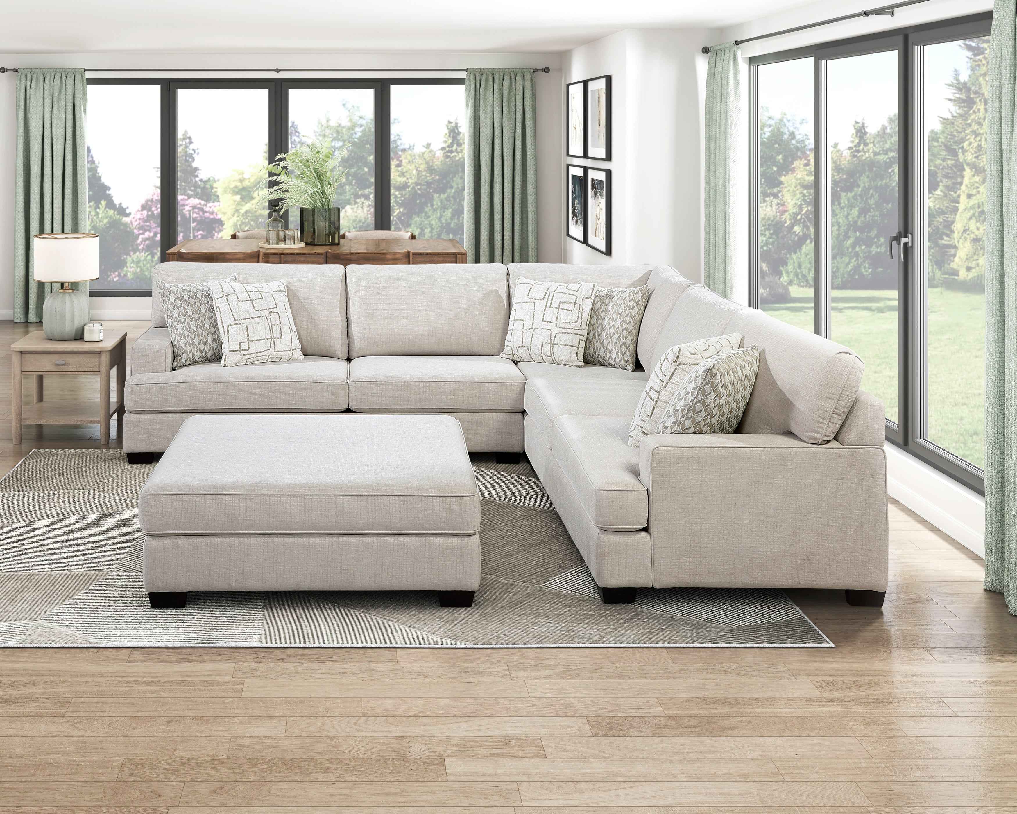 Livia Beige 3-Piece Sectional - Image 19