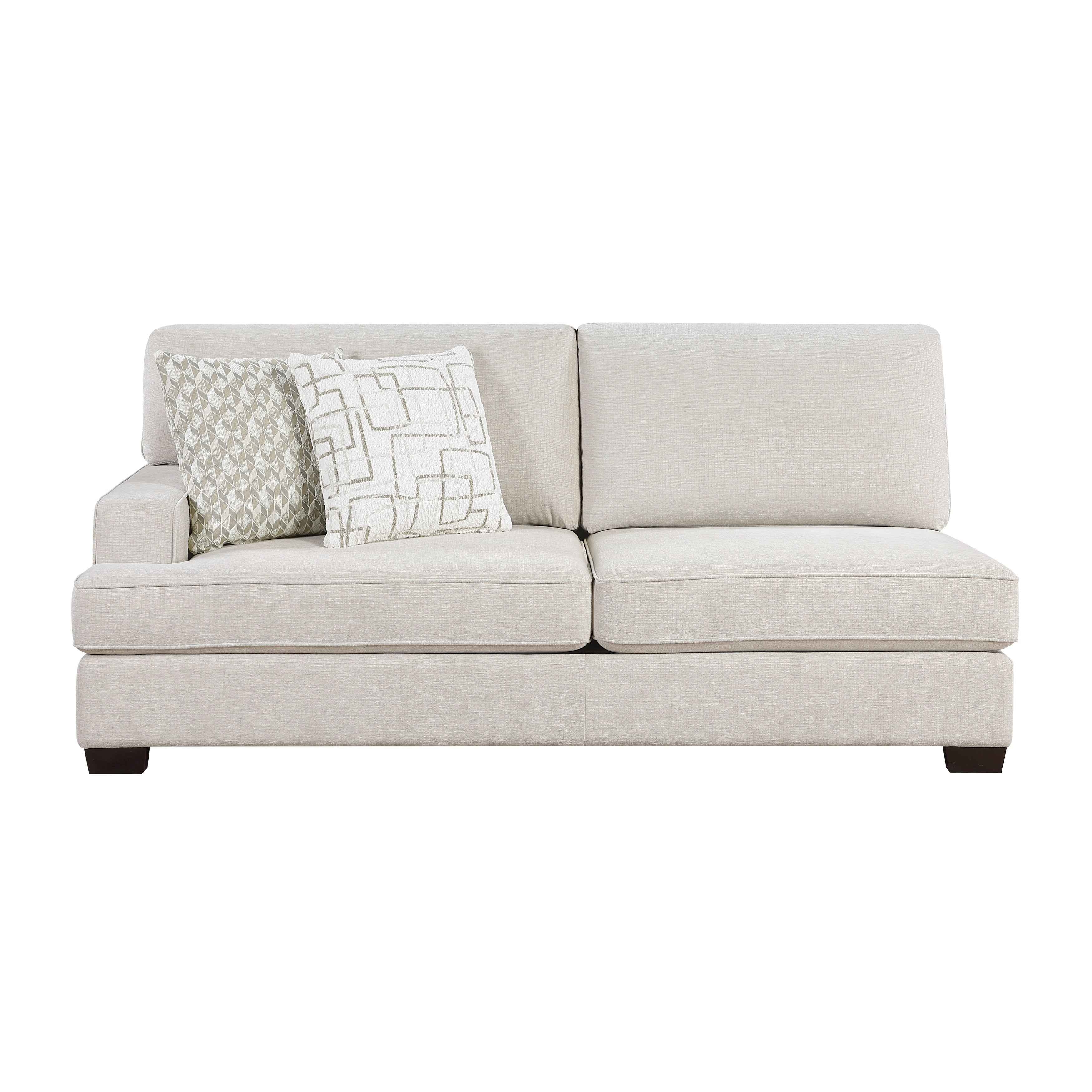 Livia Beige 3-Piece Sectional - Image 4