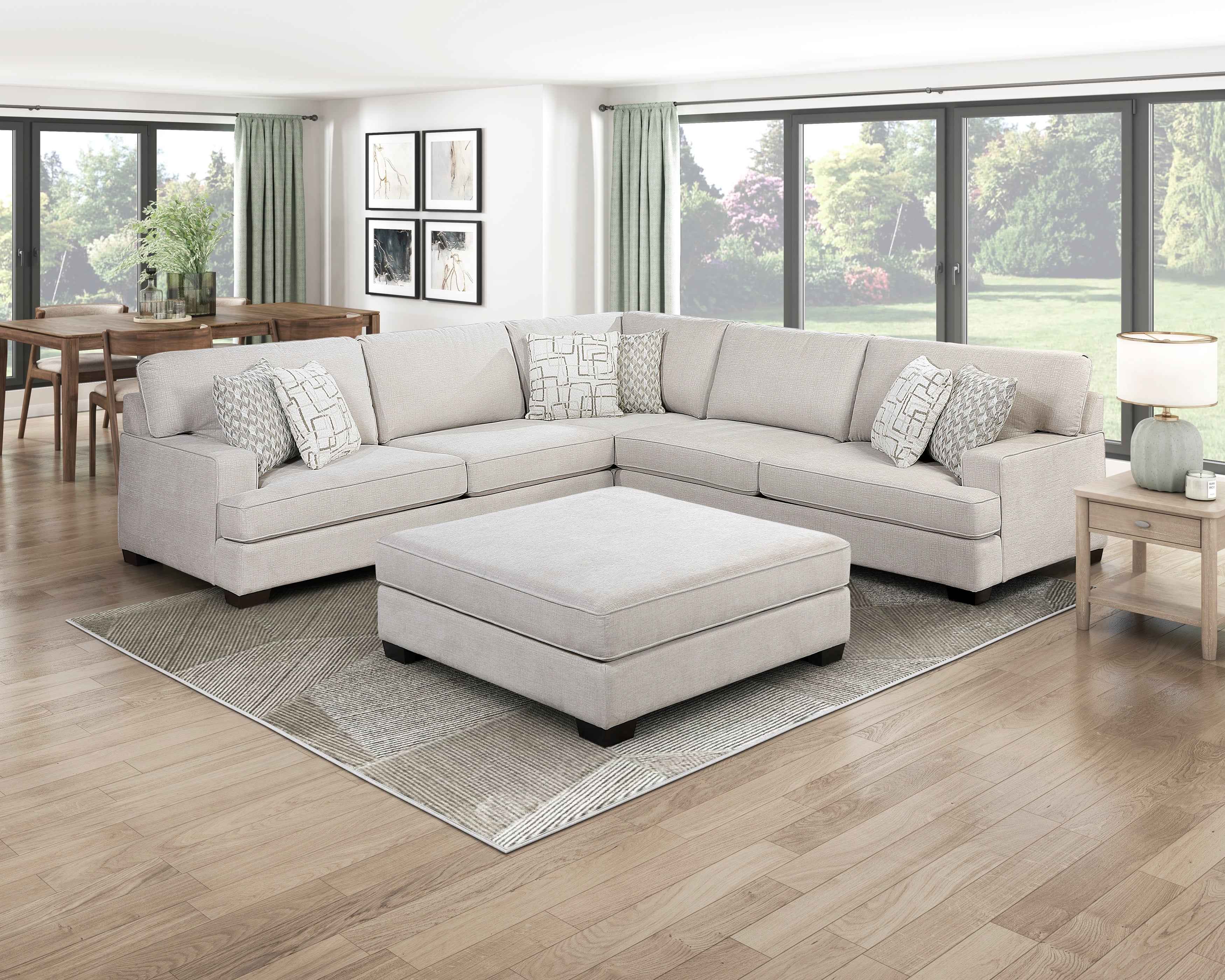 Livia Beige Ottoman - Image 4