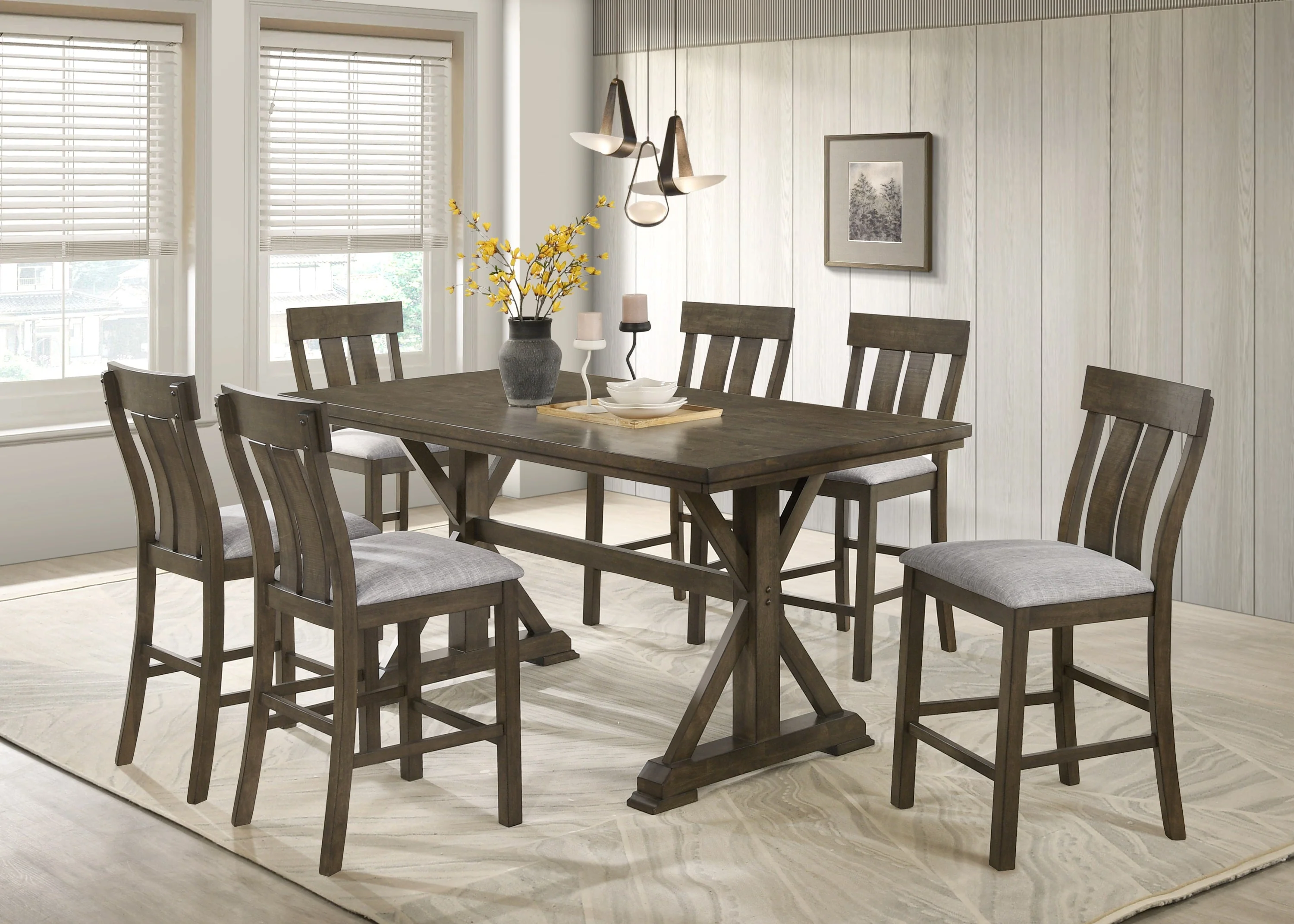 Lloyd Brown Counter Height Chair, Set of 2 - Image 4