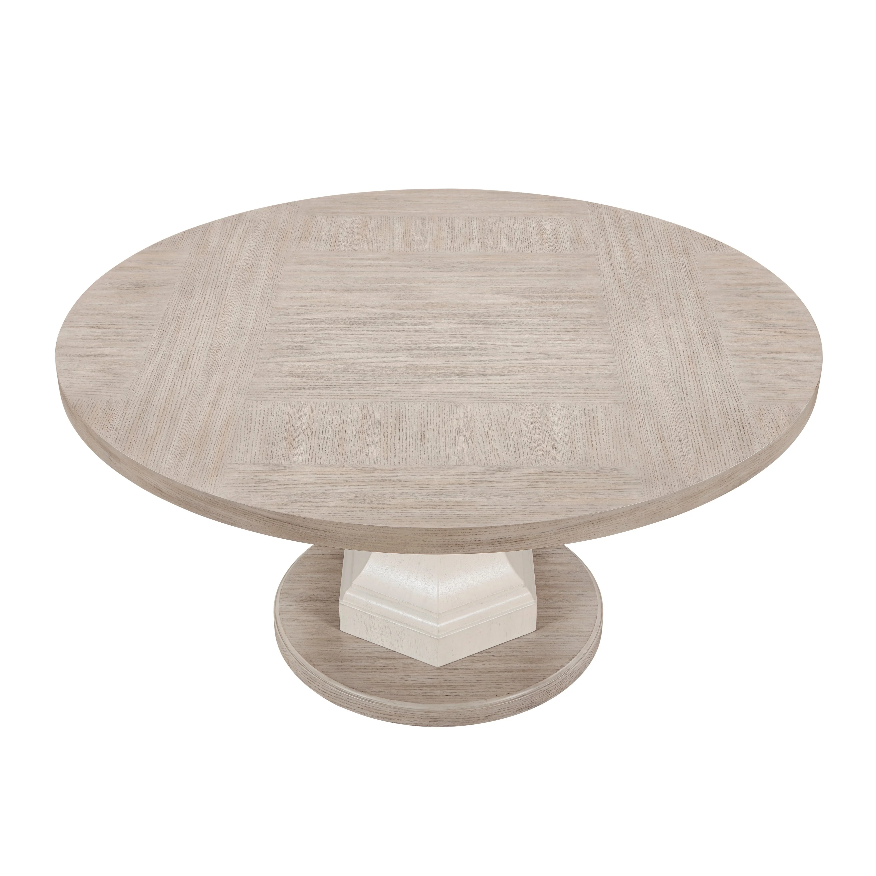 Lofton Light Gray/White Round Dining Table - Image 2
