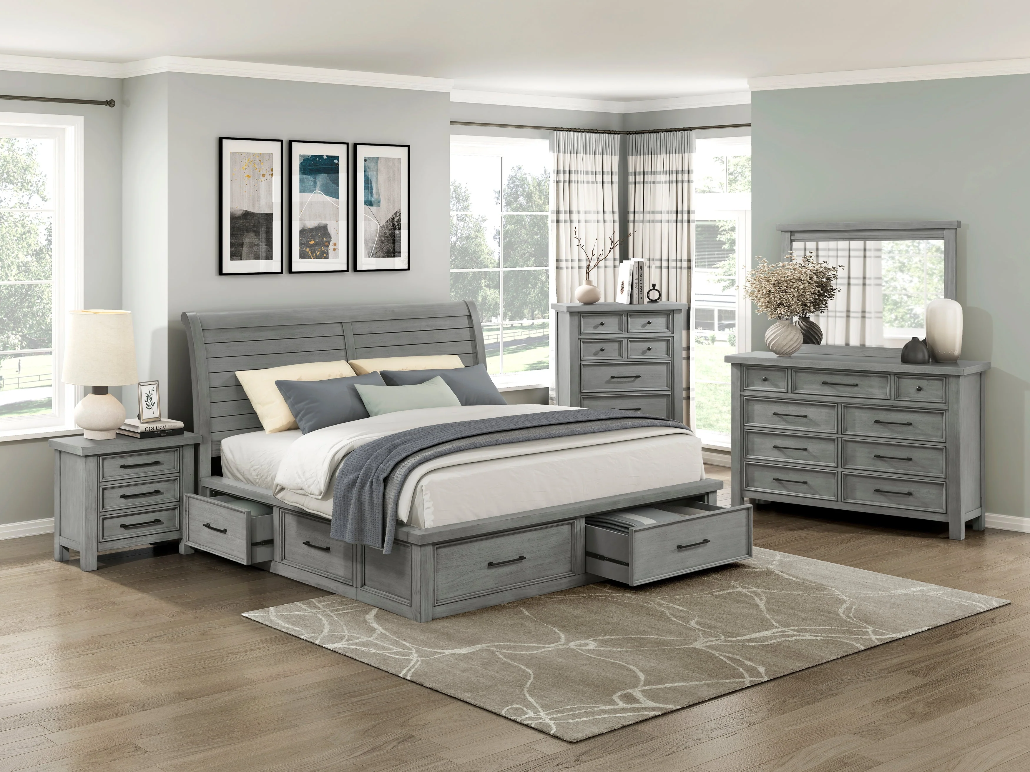Logandale Antique Gray Dresser - Image 5