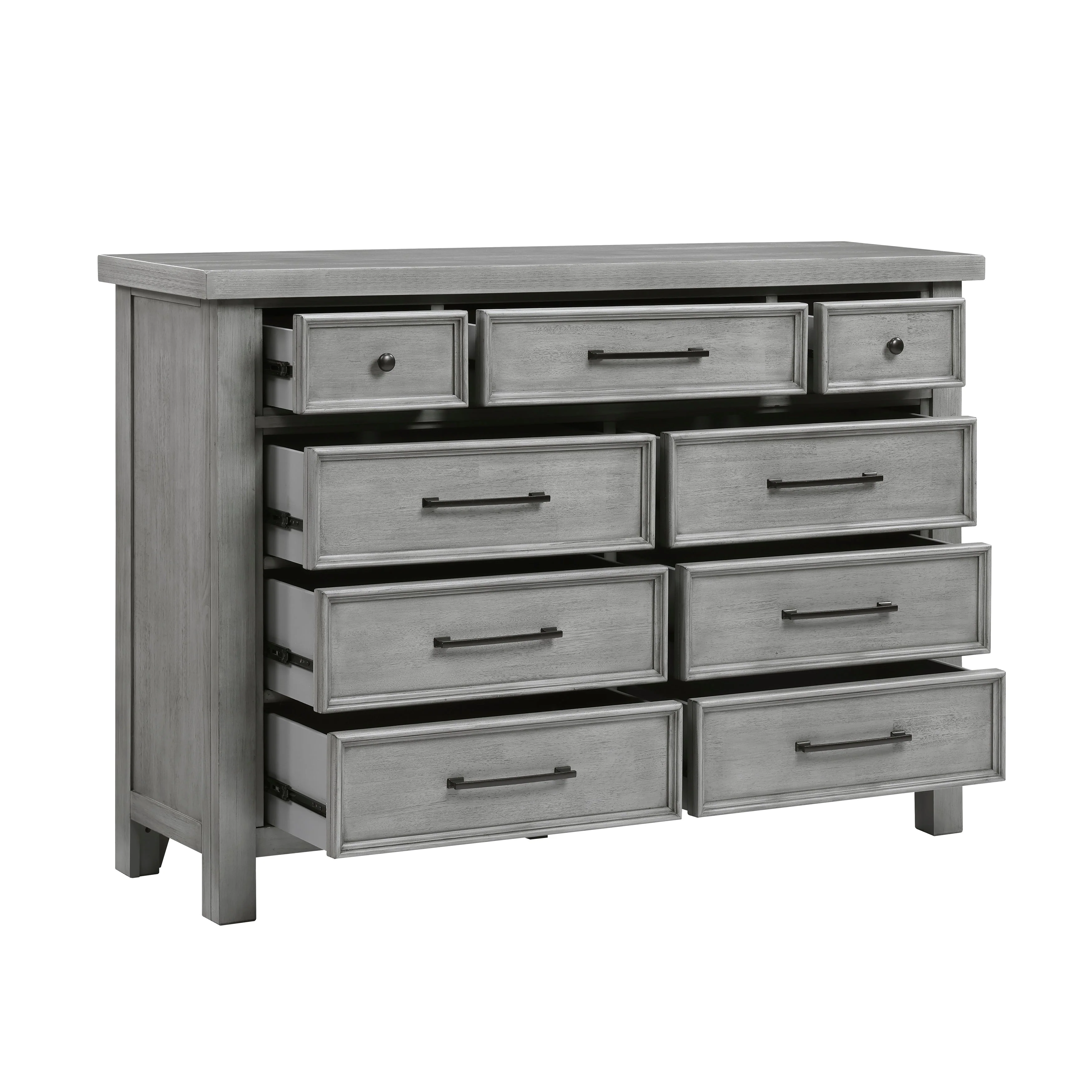 Logandale Antique Gray Sleigh Storage Platform Bedroom Set - Image 11