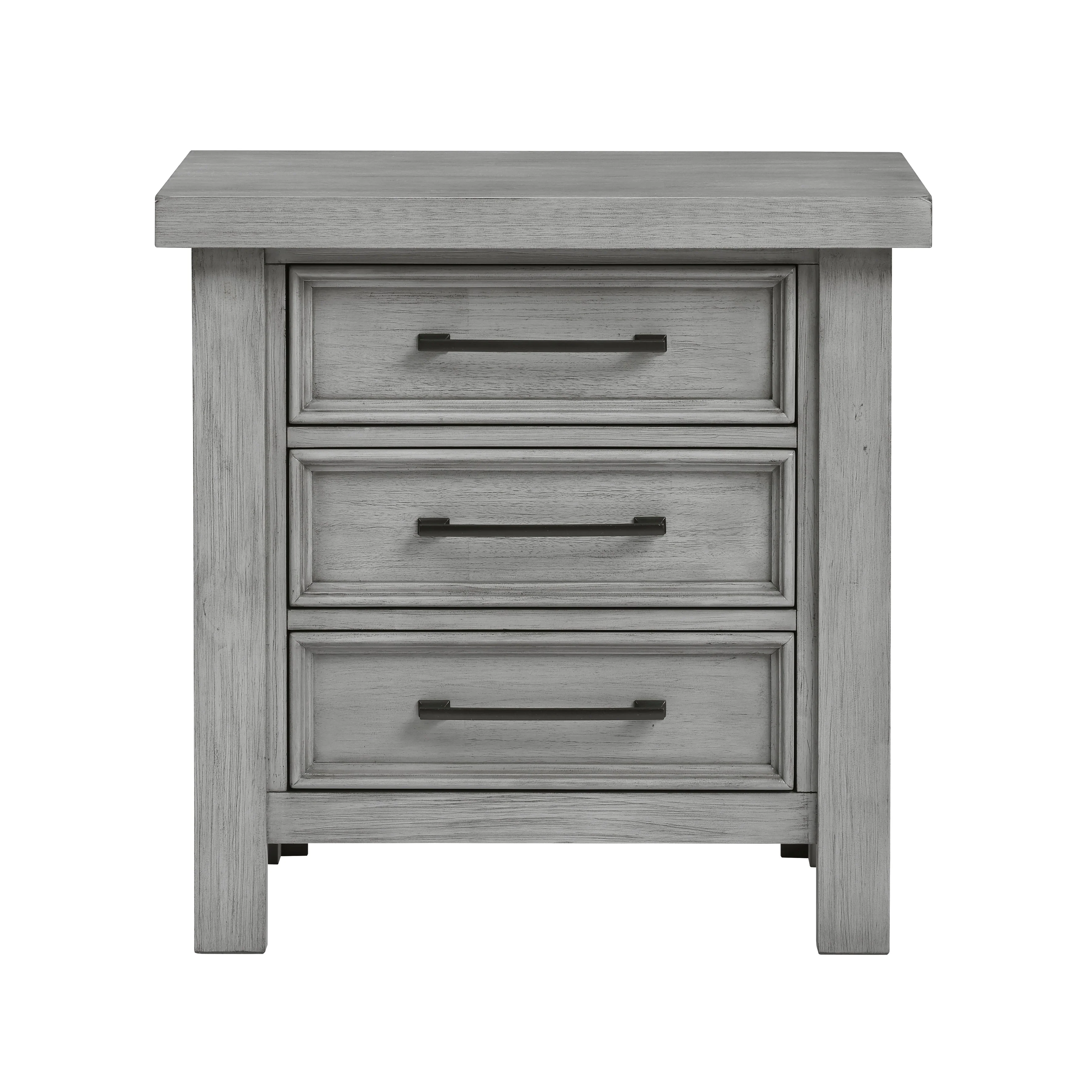 Logandale Antique Gray Sleigh Storage Platform Bedroom Set - Image 13
