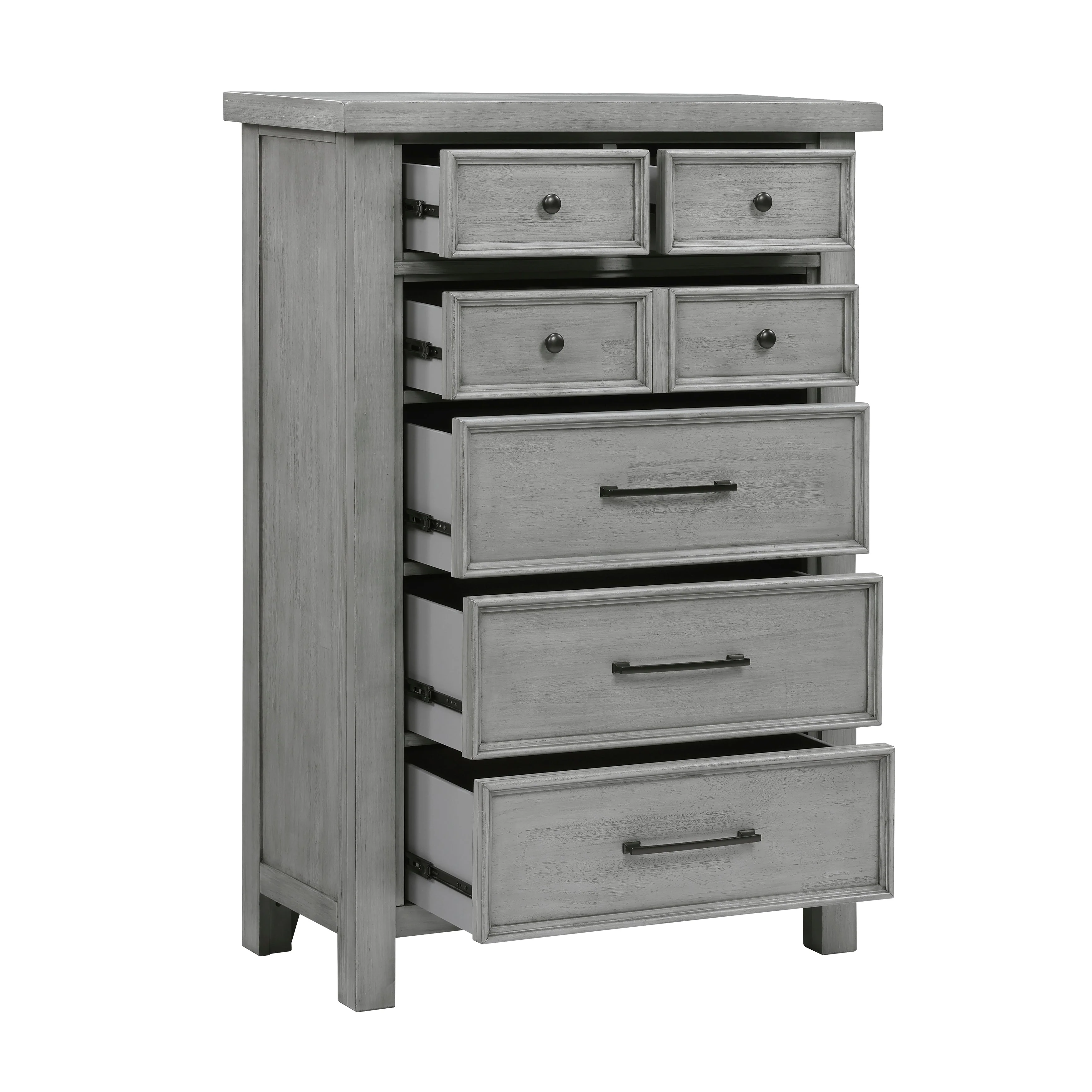 Logandale Antique Gray Sleigh Storage Platform Bedroom Set - Image 18