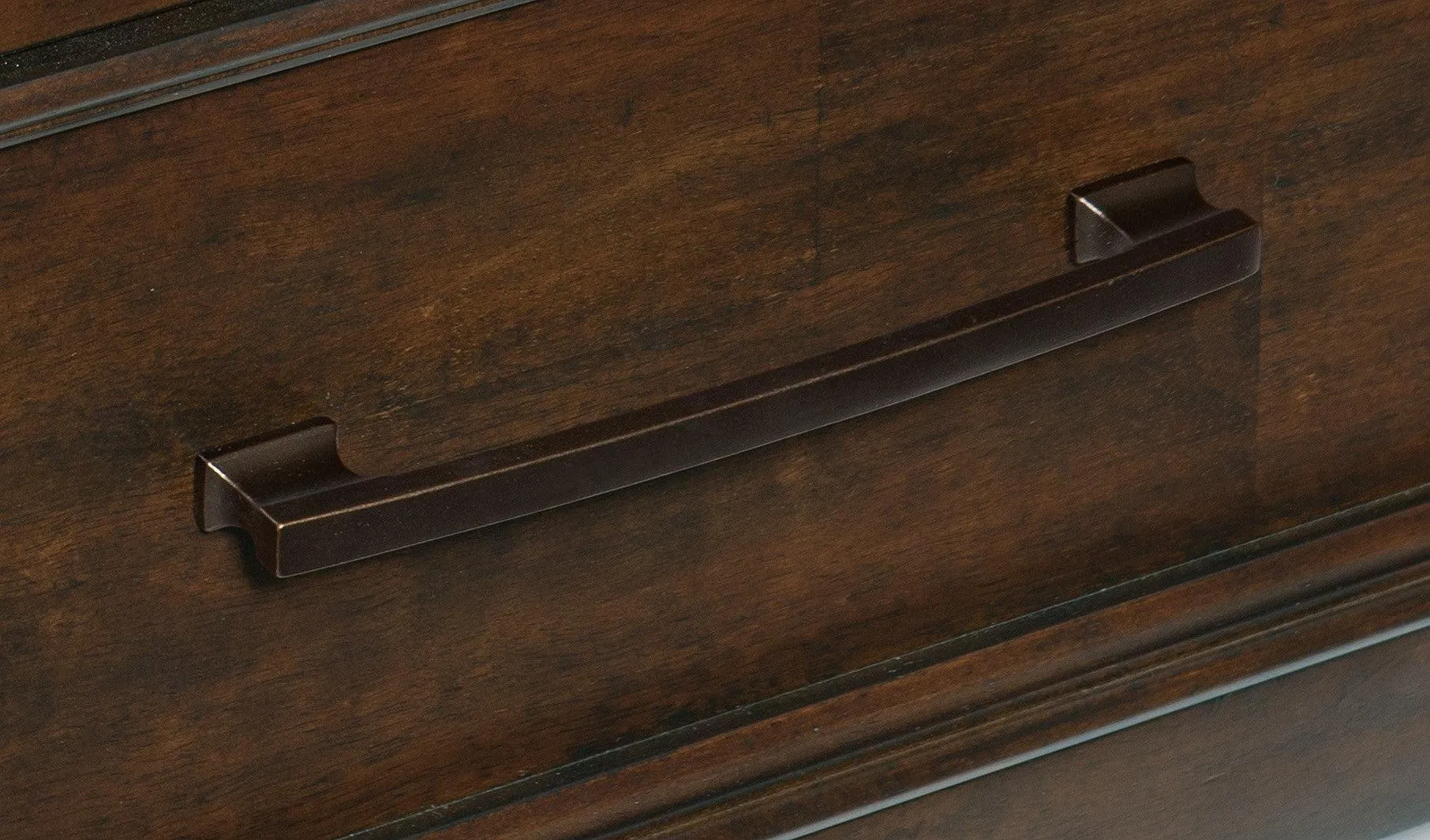 Logandale Brown Queen Sleigh Storage Platform Bed - Image 4