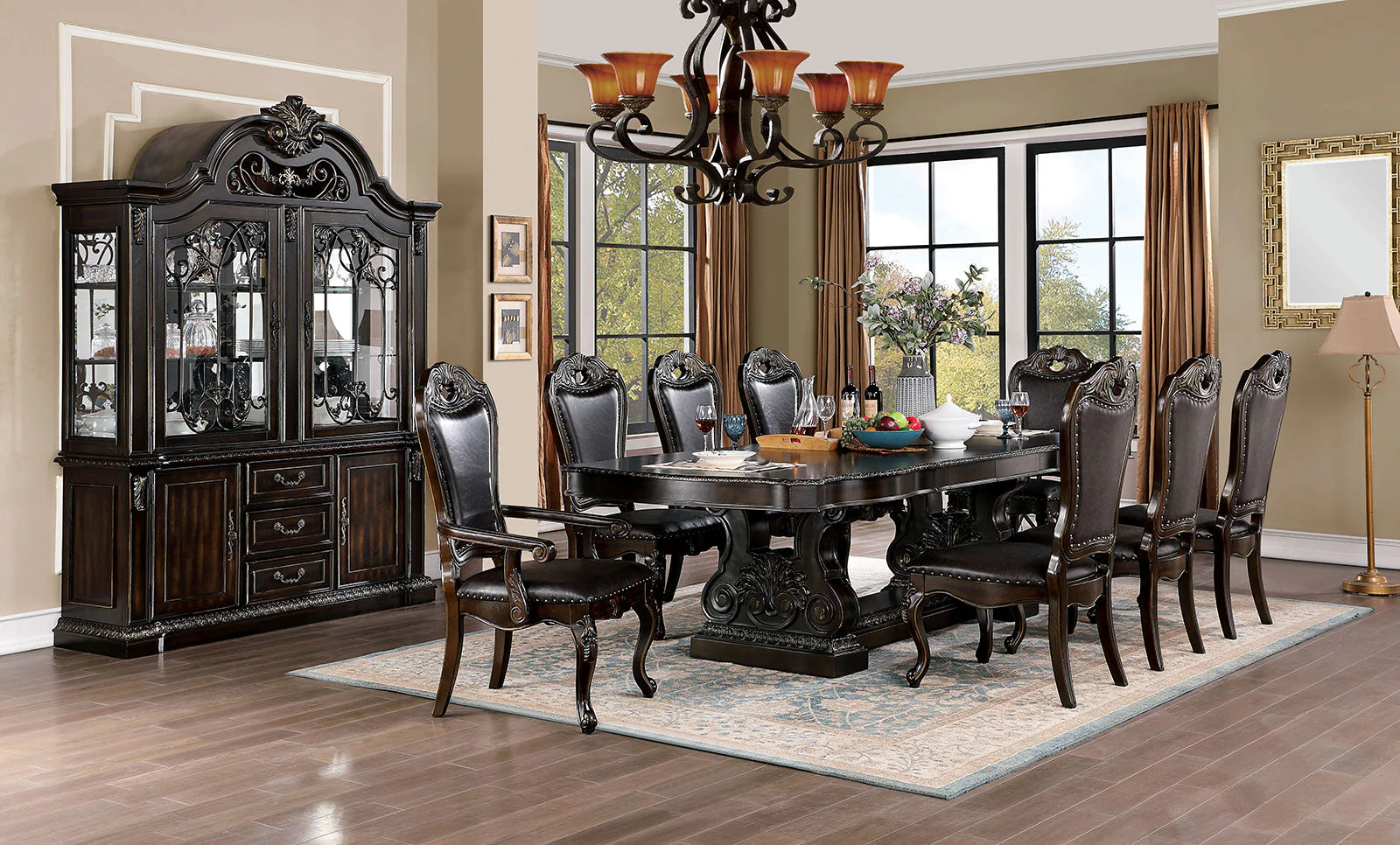 Lombardy Walnut Dining Table Only - Image 2
