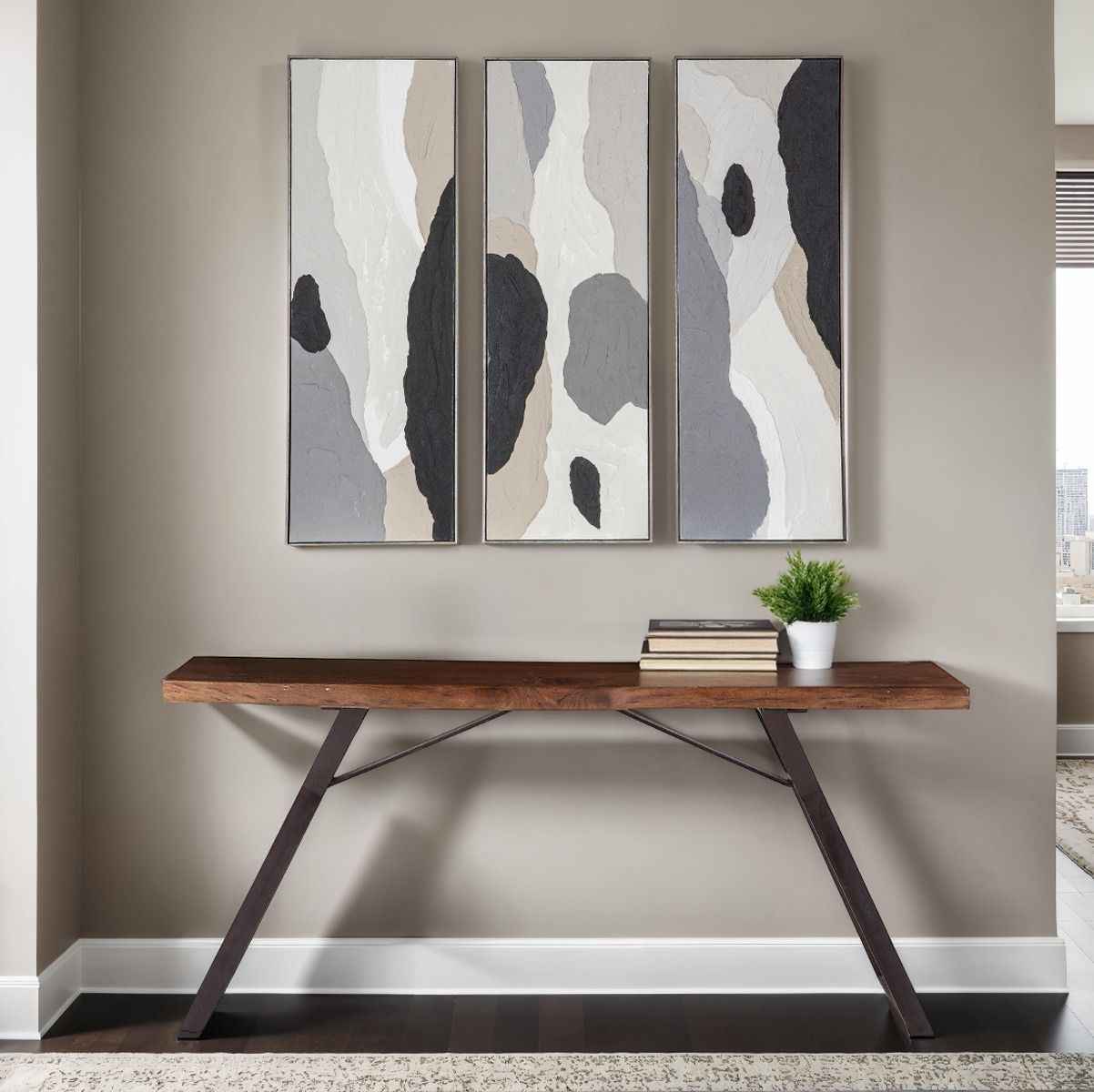 London Loft 68" Console Table in Walnut - Image 3