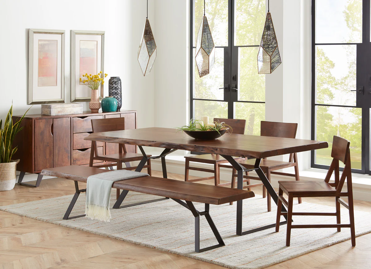 London Loft 94" Dining Table in Walnut - Image 8