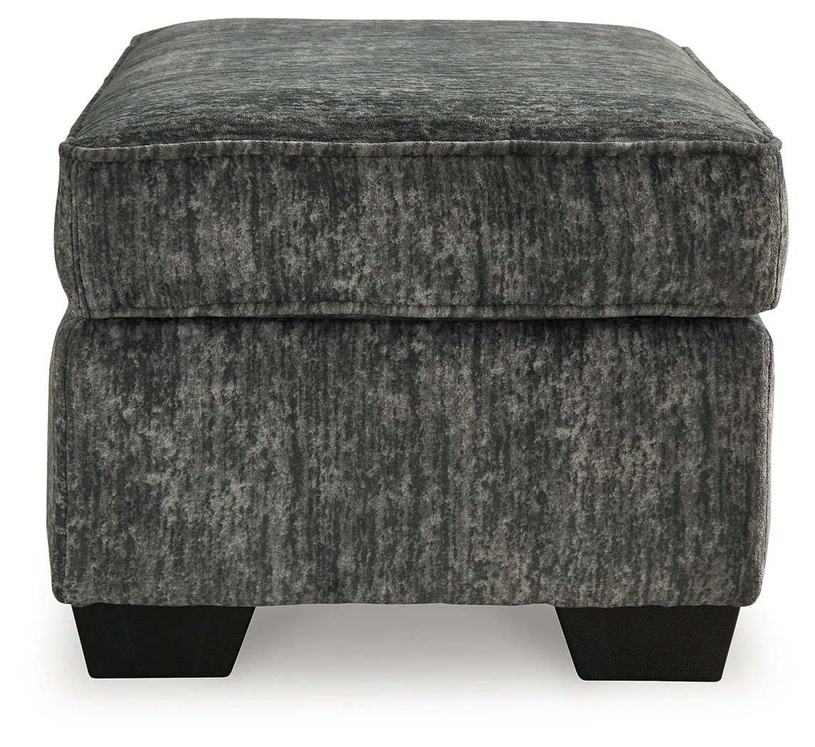 Lonoke Chair and Ottoman in Gunmetal - Image 4