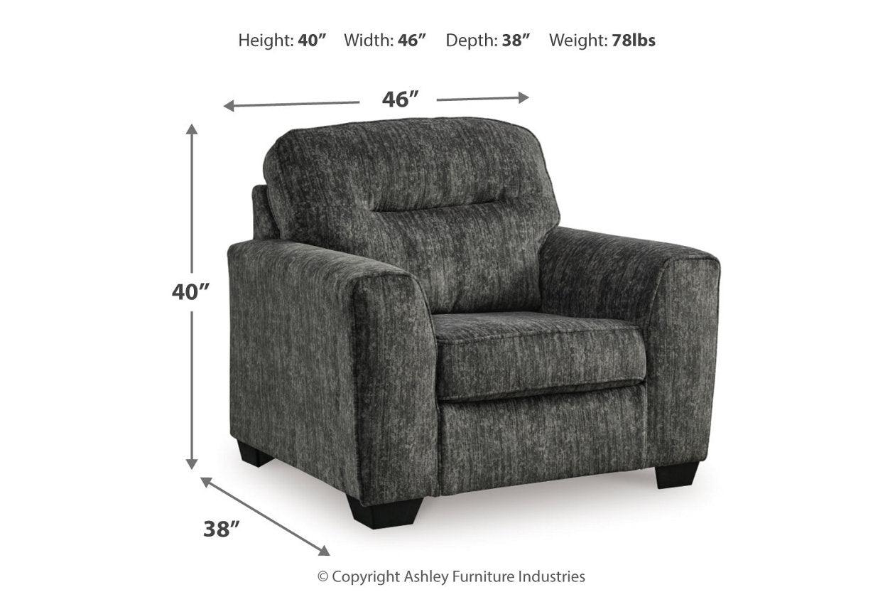 Lonoke Gunmetal Sofa, Loveseat, Oversized Chair and Ottoman - Image 18