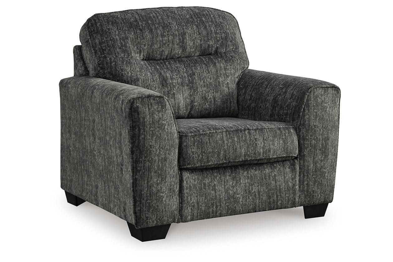 Lonoke Gunmetal Sofa, Loveseat, Oversized Chair and Ottoman - Image 6