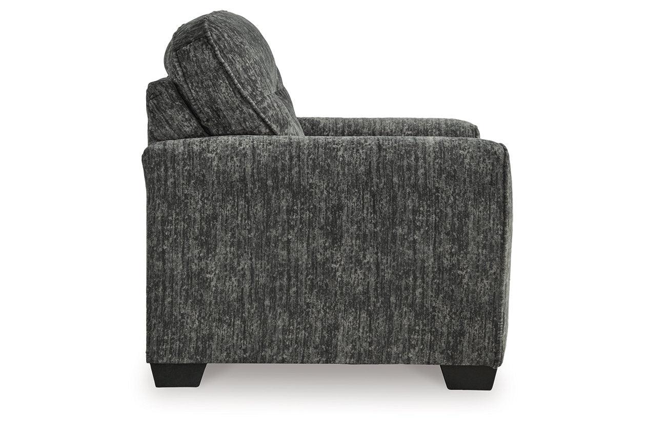 Lonoke Gunmetal Sofa, Loveseat, Oversized Chair and Ottoman - Image 8