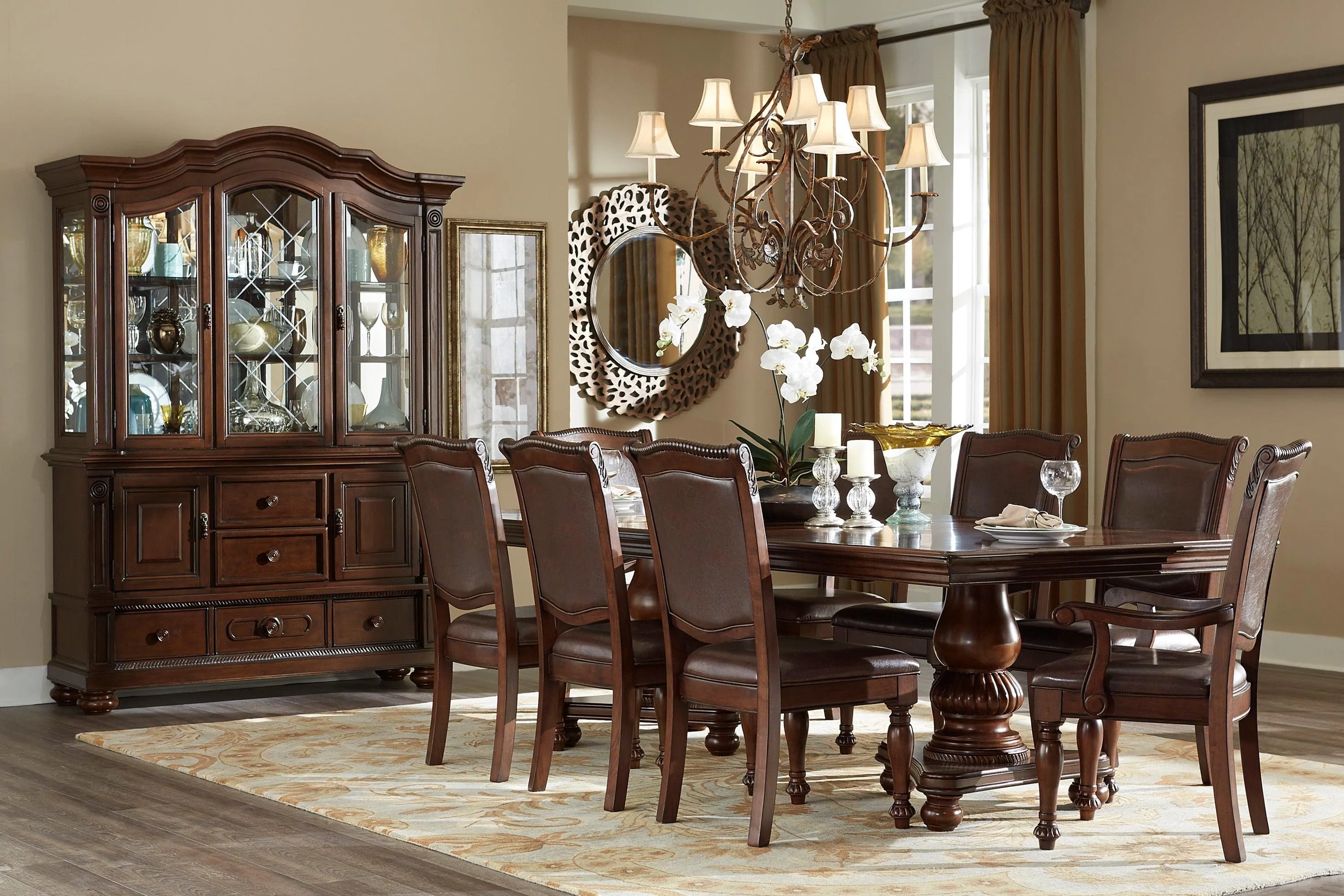 Lordsburg Brown Chery Extendable Dining Table - Image 3