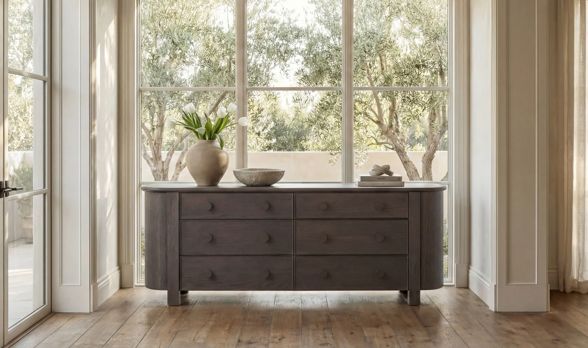 Loren 6 Drawer Dresser Dark Brown - Image 8