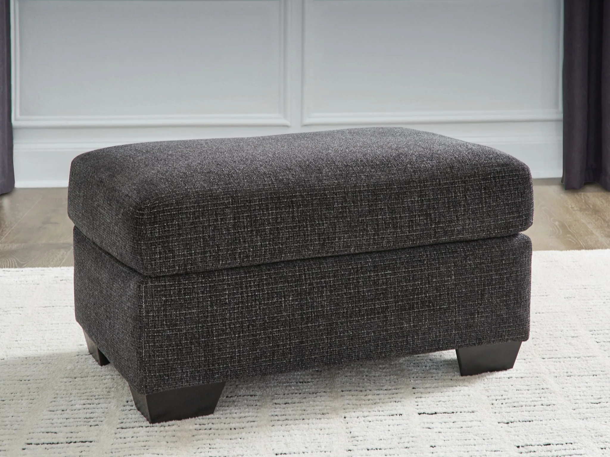 Loreo Ebony Ottoman - Image 2