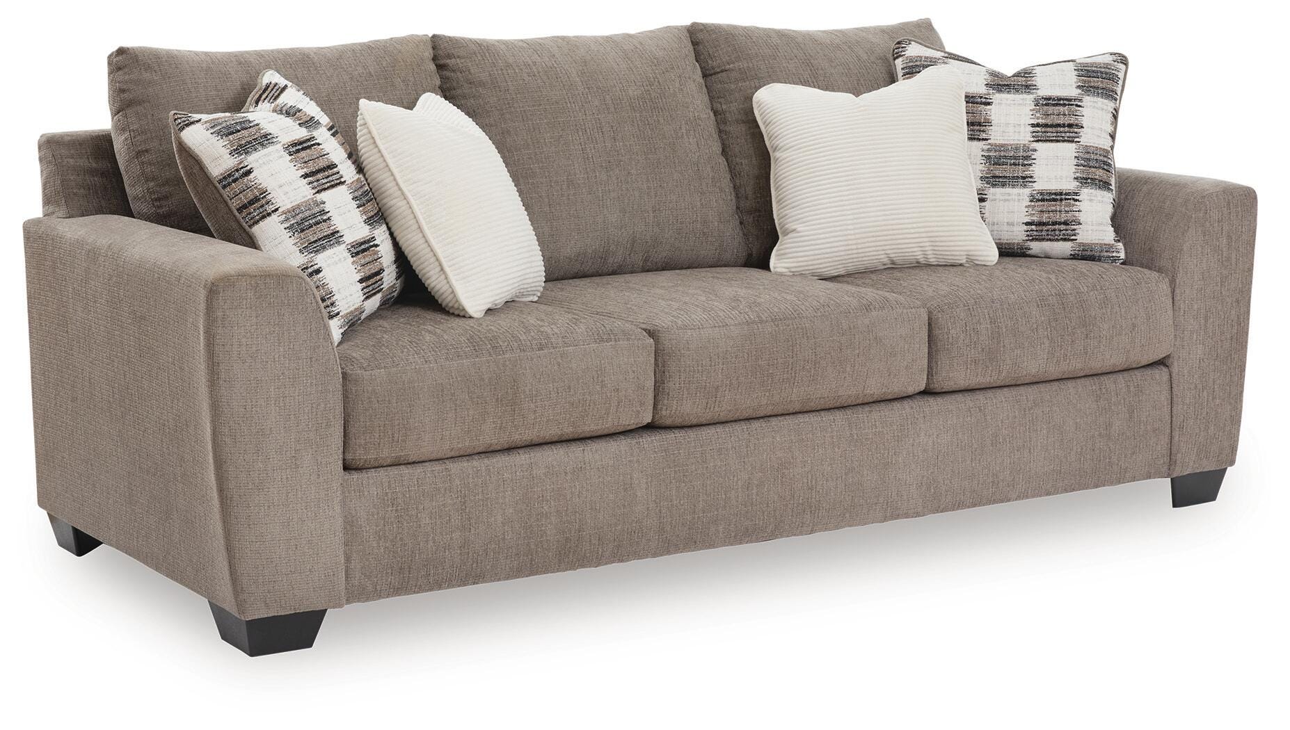 Loreo Truffle Sofa and Loveseat - Image 4