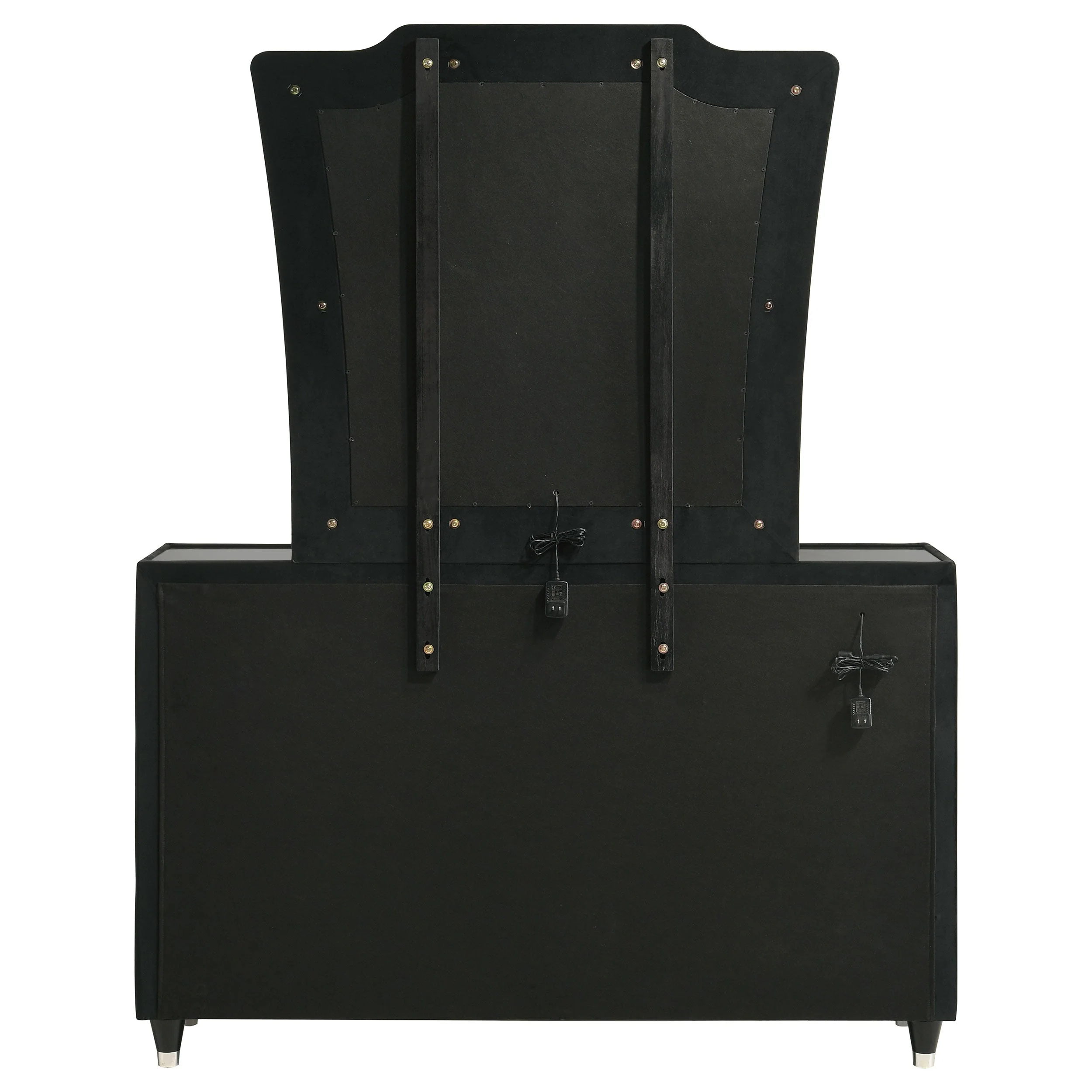 Lorient Black 8-drawer LED Dresser with Mirror - Image 7