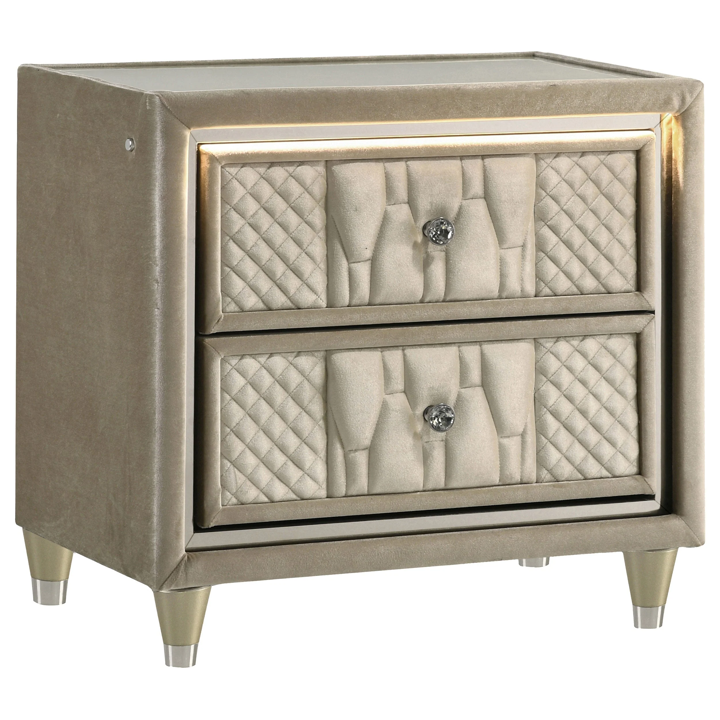 Lorient Ivory/Camel 5-Piece Queen Storage Bedroom Set - Image 5